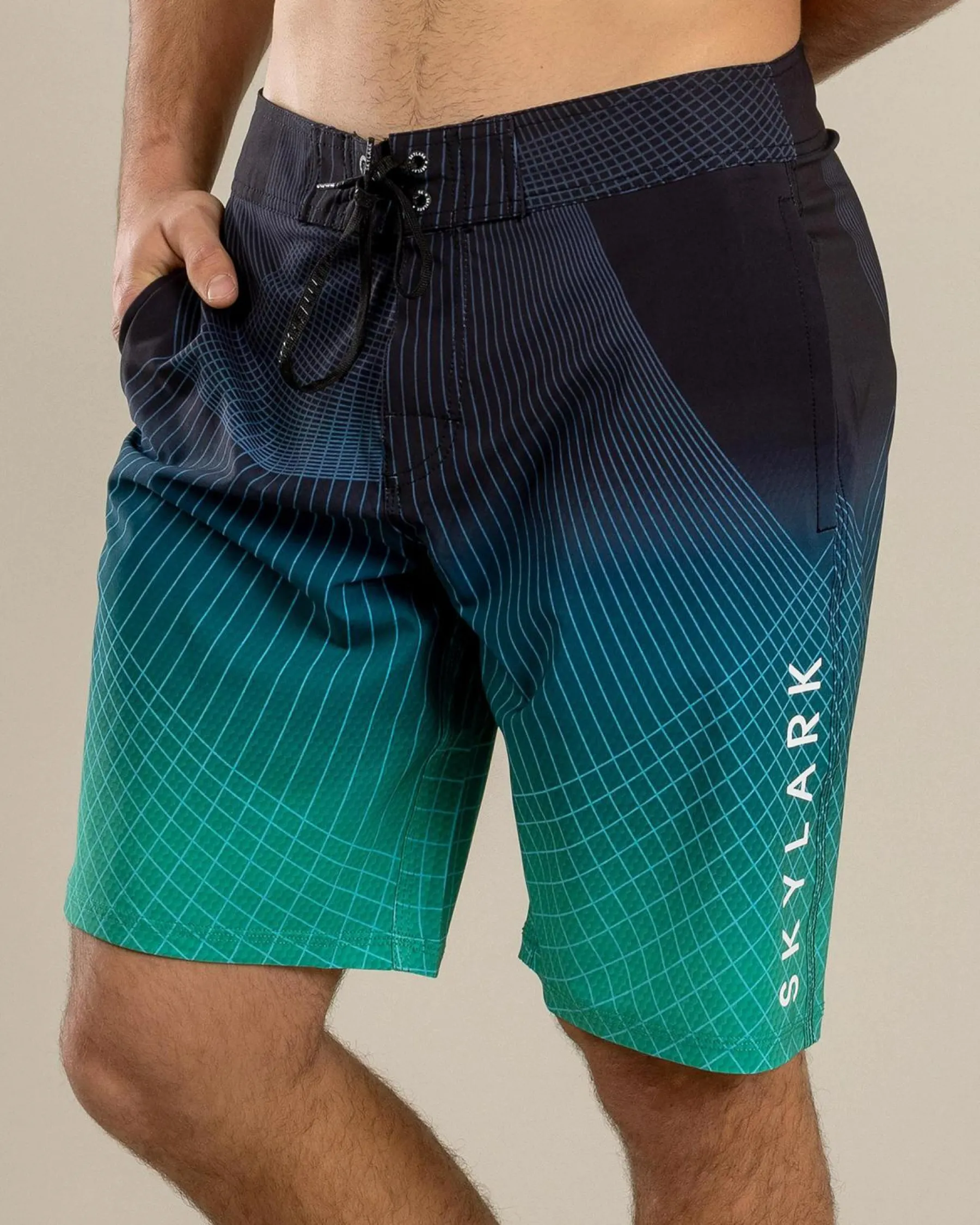 Board Shorts|Shorts & Bottoms*Skylark Flow Board Shorts Black/ Green
