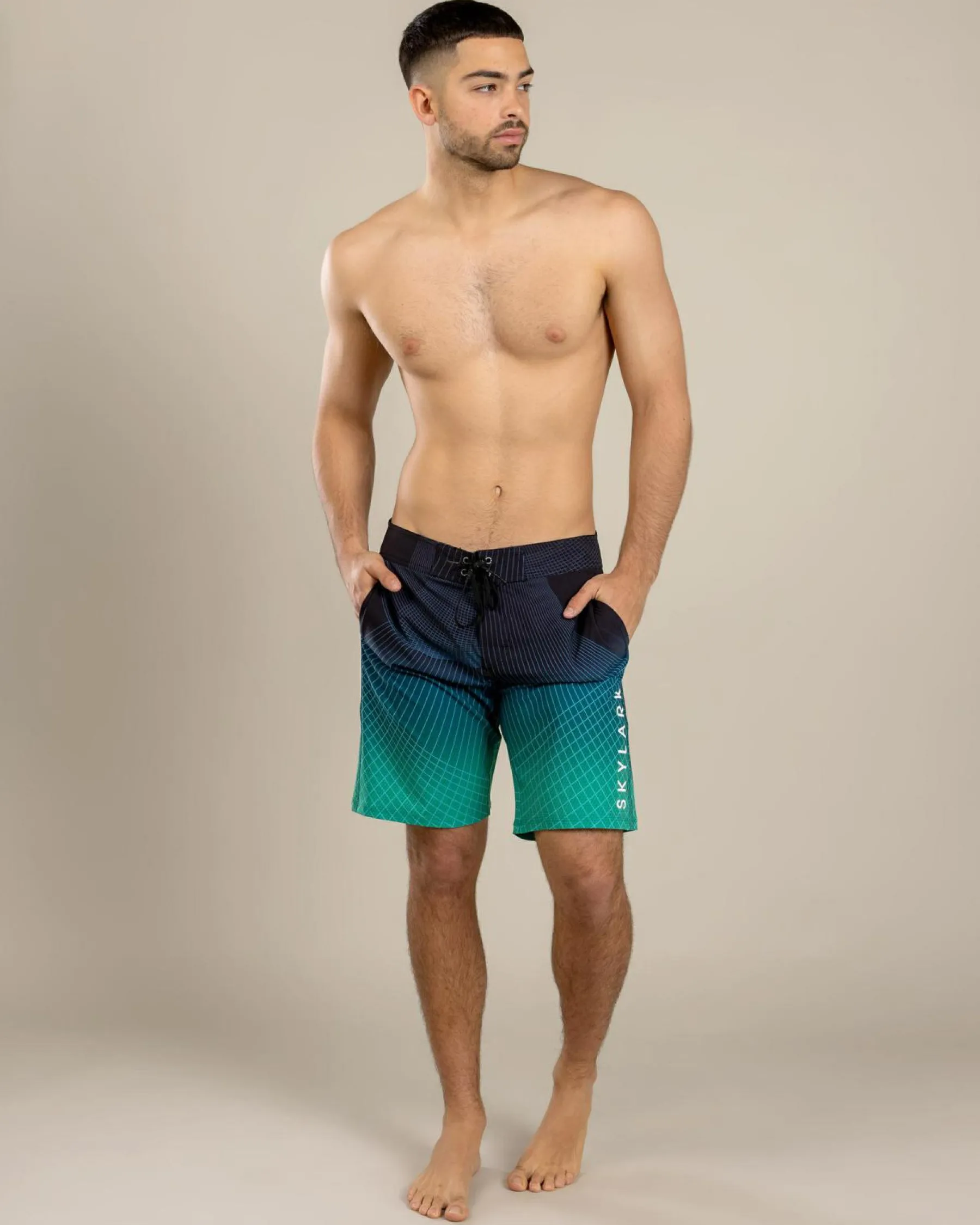 Board Shorts|Shorts & Bottoms*Skylark Flow Board Shorts Black/ Green