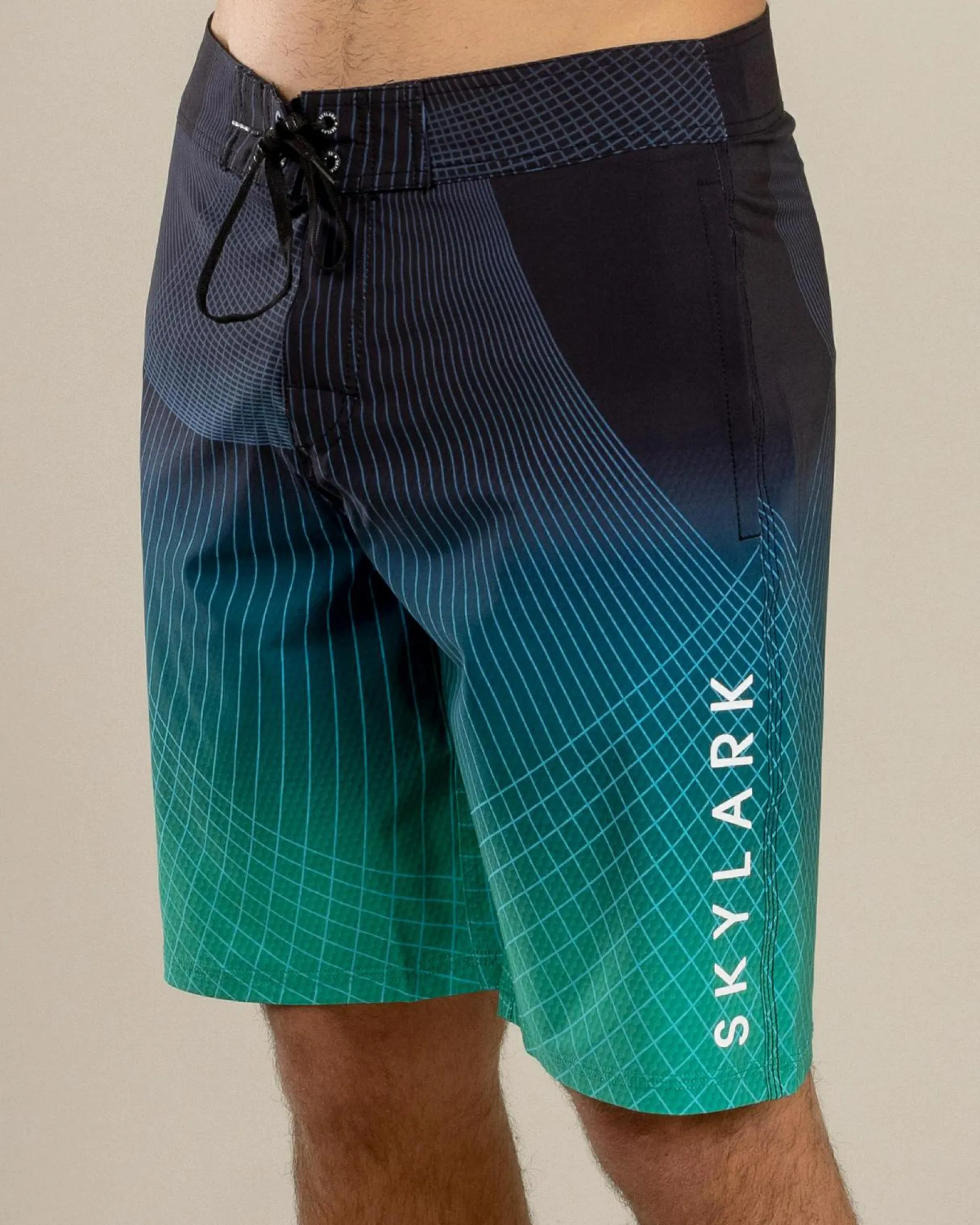 Board Shorts|Shorts & Bottoms*Skylark Flow Board Shorts Black/ Green