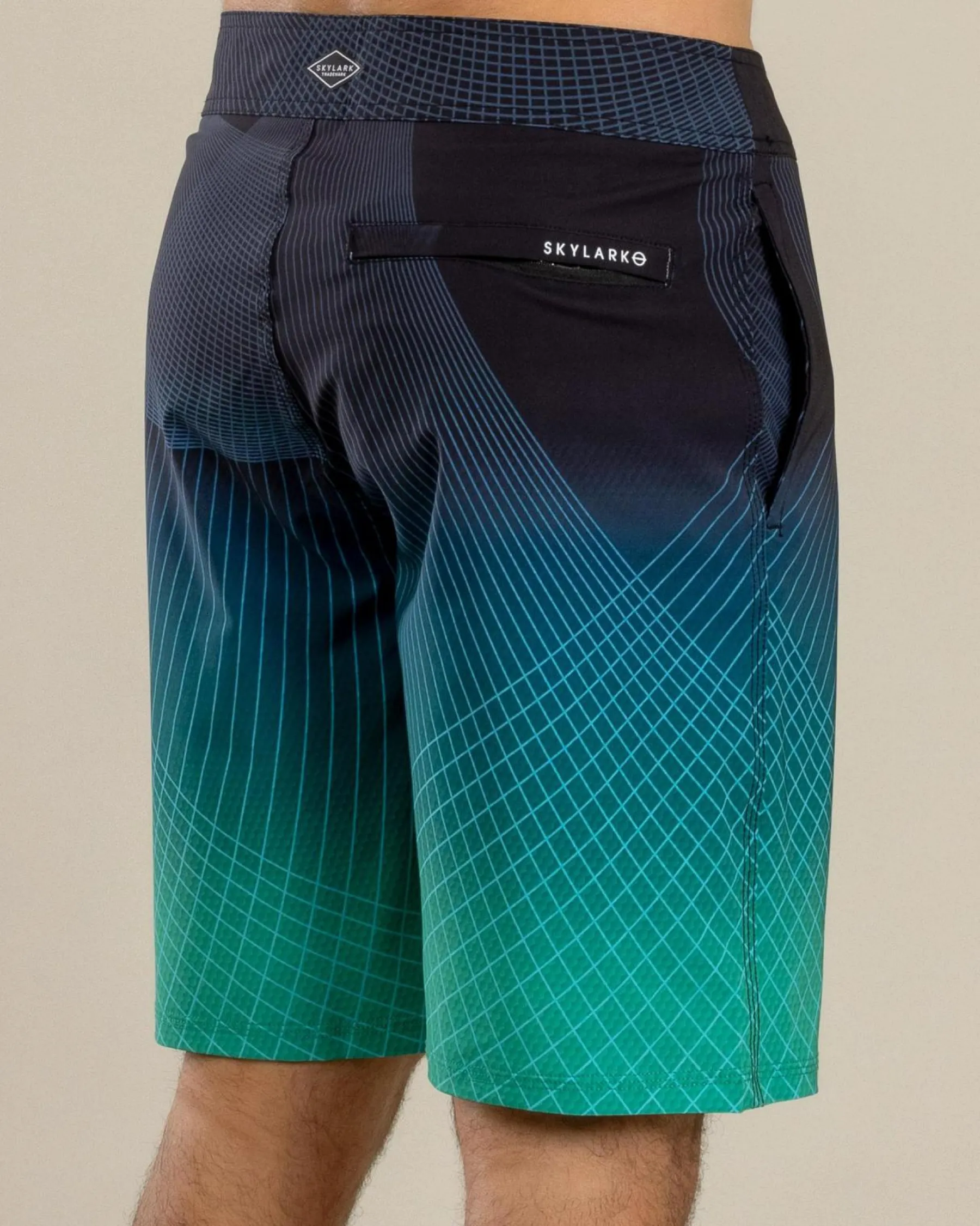 Board Shorts|Shorts & Bottoms*Skylark Flow Board Shorts Black/ Green