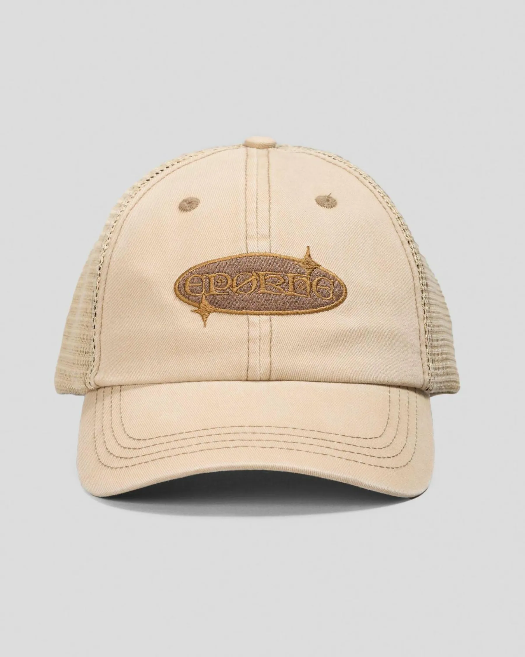 Headwear*EPOKHE Folklore Trucker Cap Heavy Wash Light Khaki