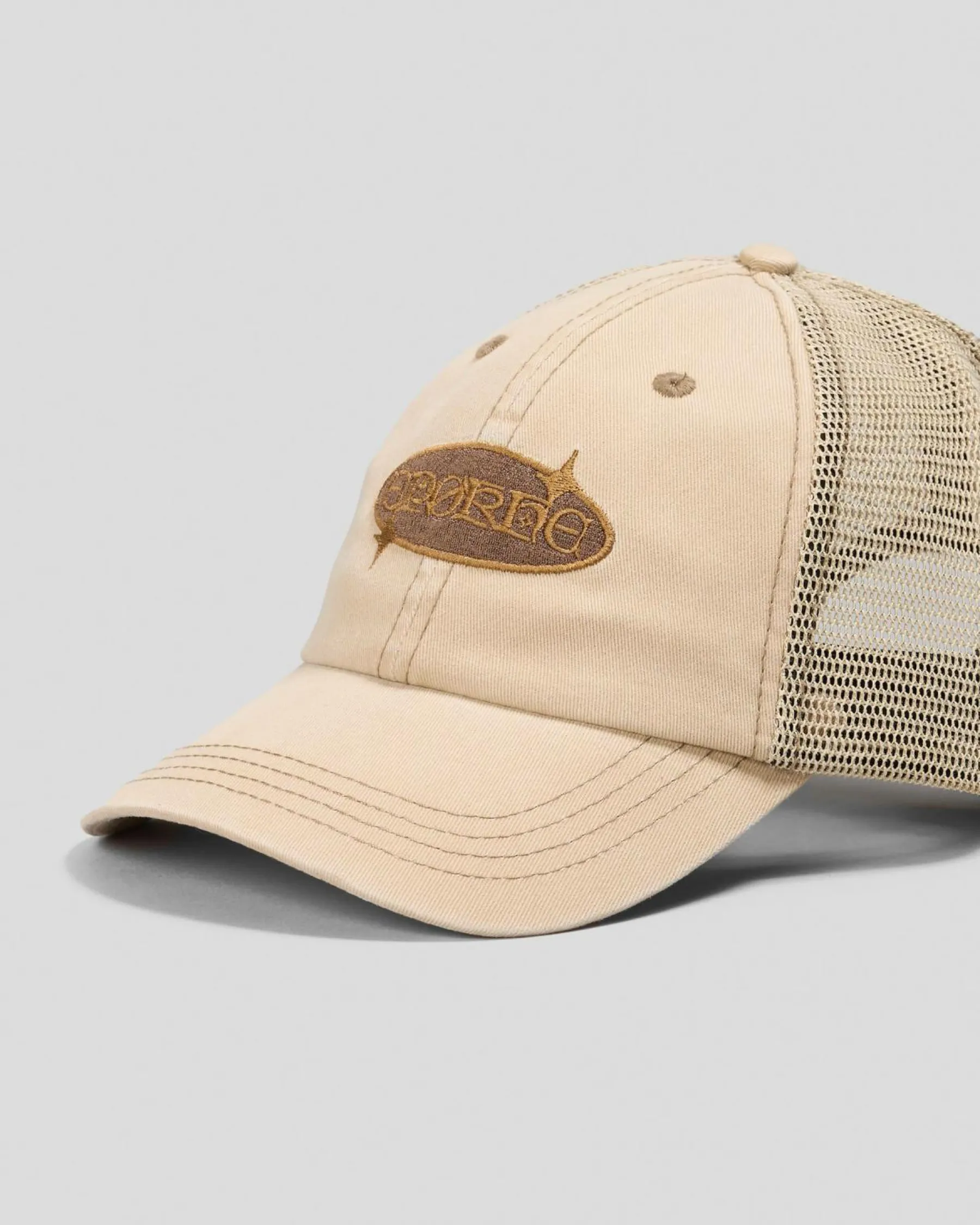 Headwear*EPOKHE Folklore Trucker Cap Heavy Wash Light Khaki