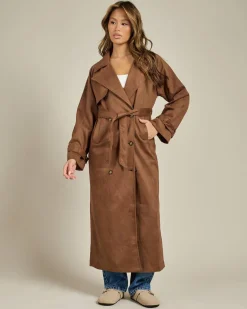 Frankie Faux Suede Coat Women Jackets & Coats