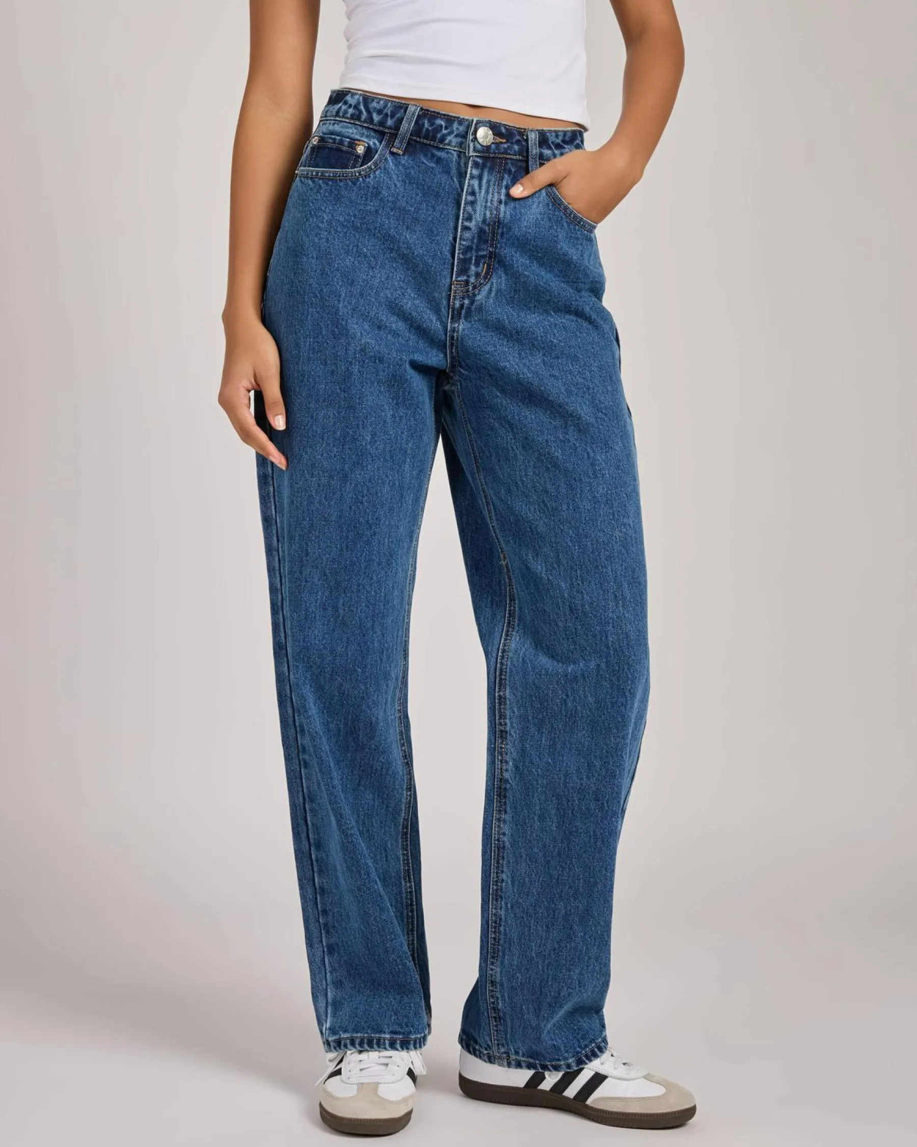 Denim|Bottoms*DESU Frankie Mom Jeans Heritage Dark Blue