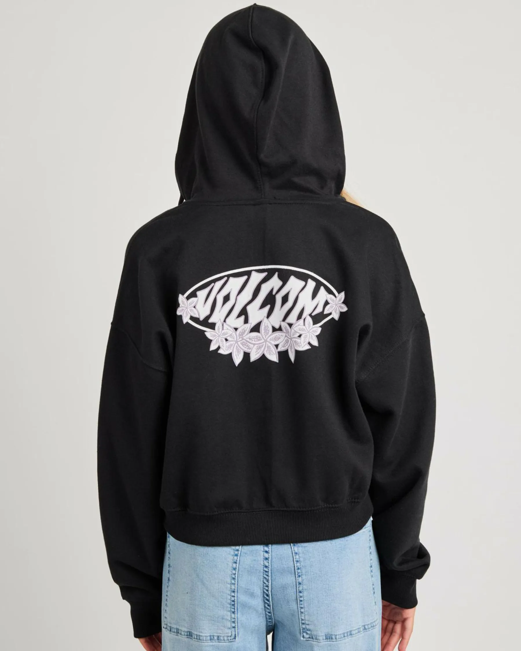 Jumpers & Hoodies*Volcom Get Up Zip Through Hoodie Black