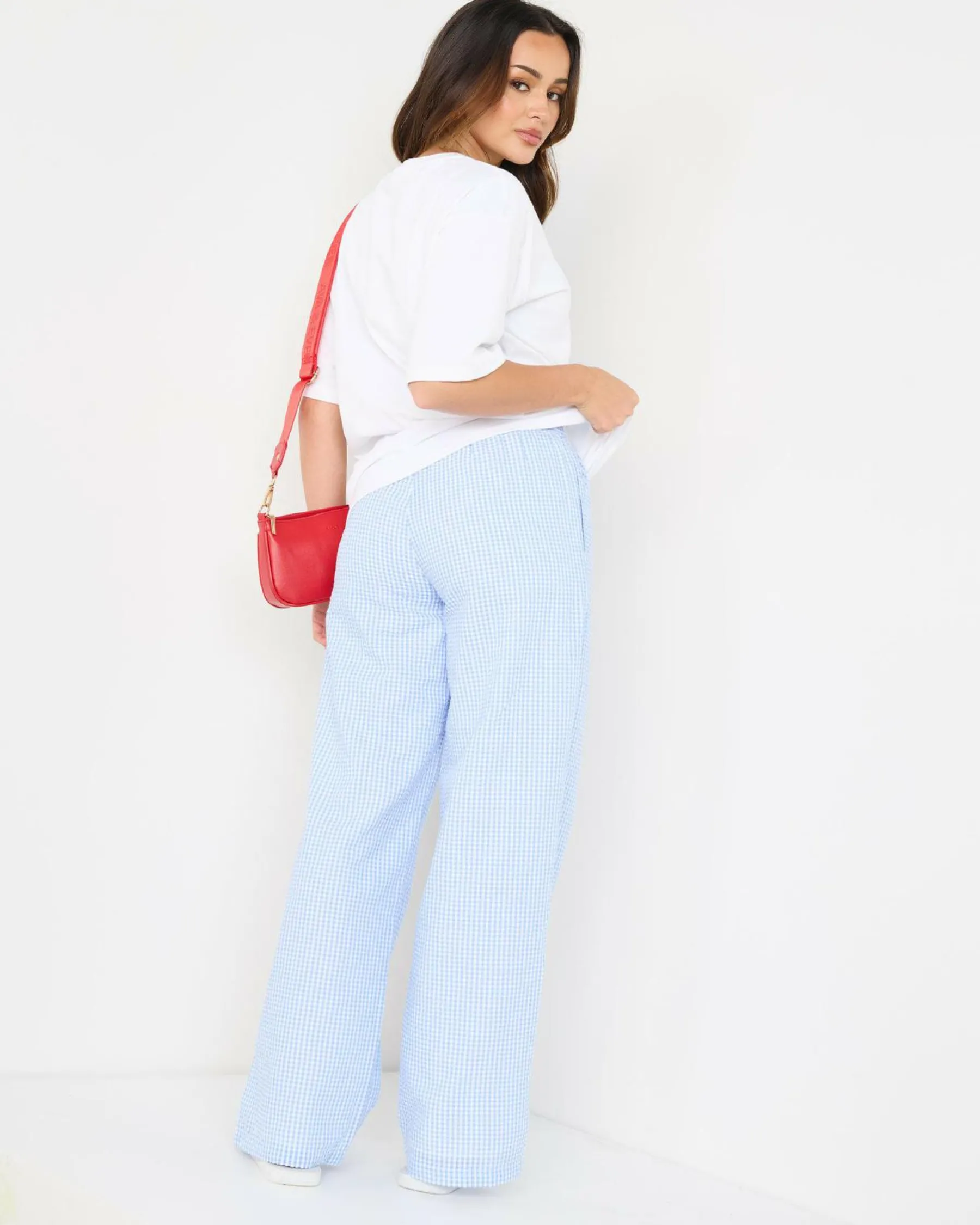 Bottoms*Ava And Ever Ginny Pants Blue Gingham