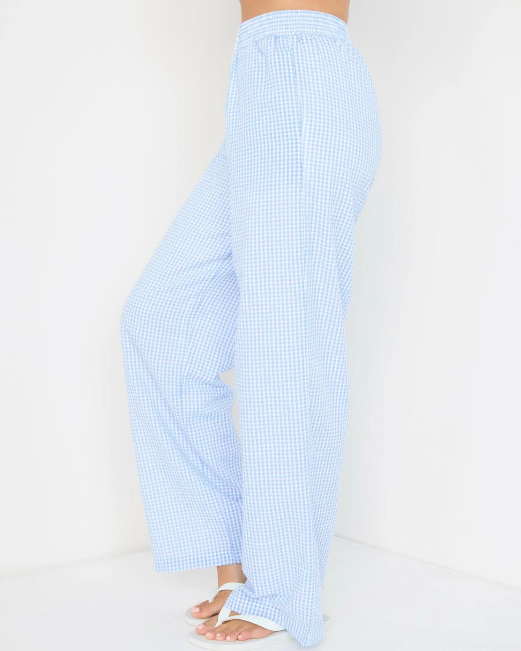 Bottoms*Ava And Ever Ginny Pants Blue Gingham