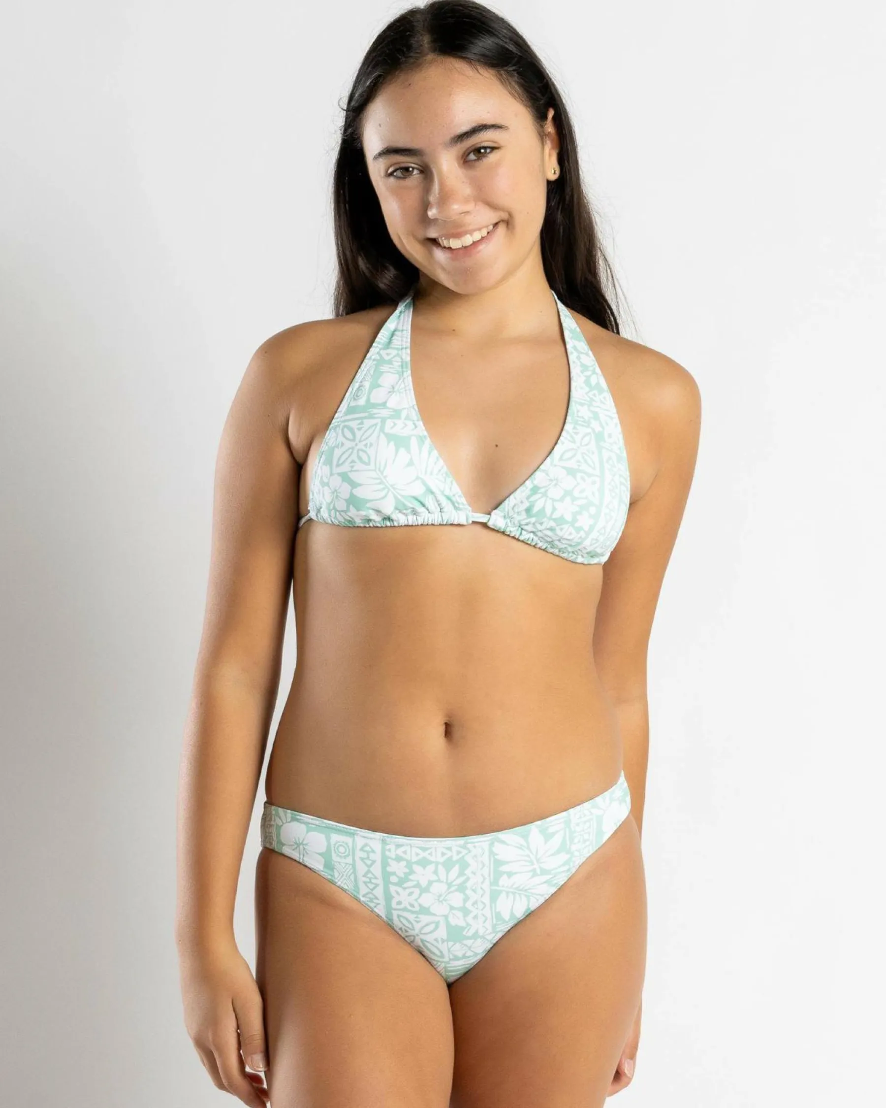 Bikinis*Topanga Girls' Bermuda Triangle Bikini Set Sage/white