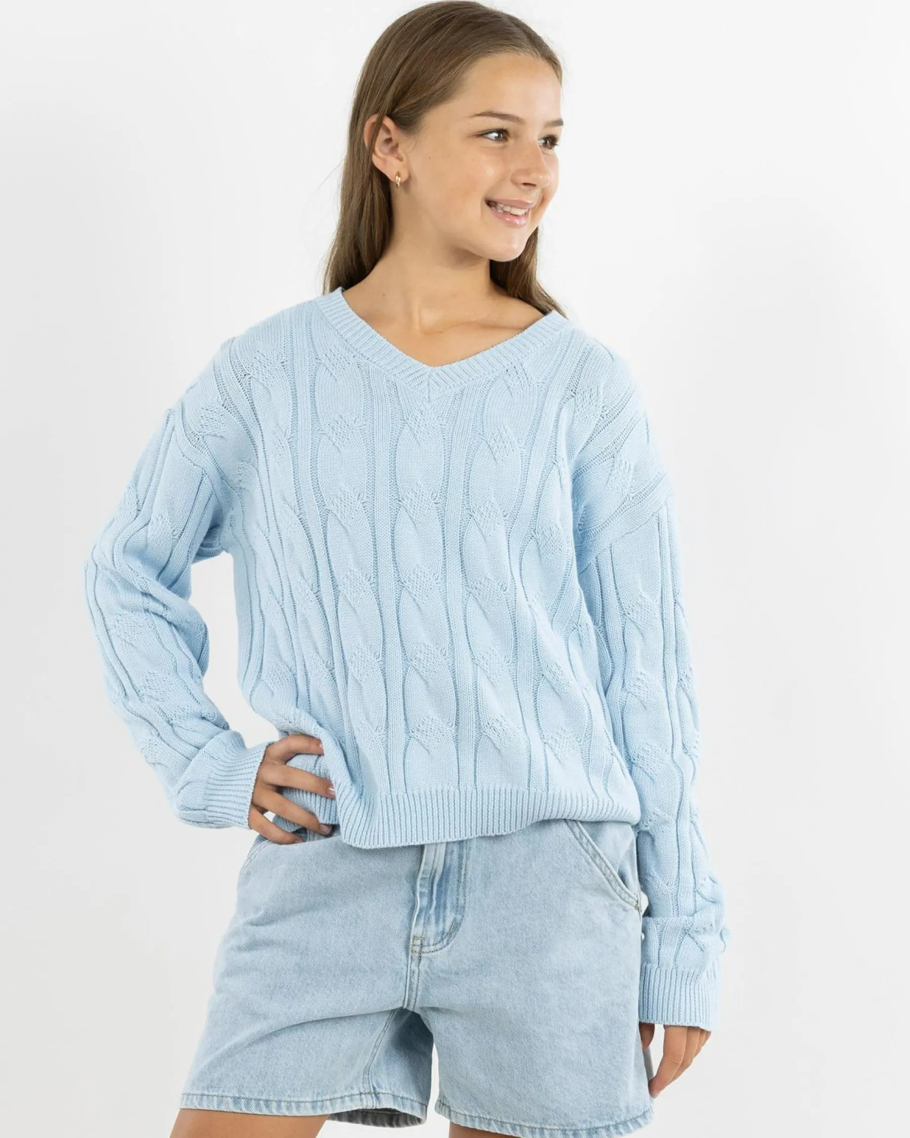 Outlet Girls' Cambridge V Neck Knit Jumper Kids Outerwear