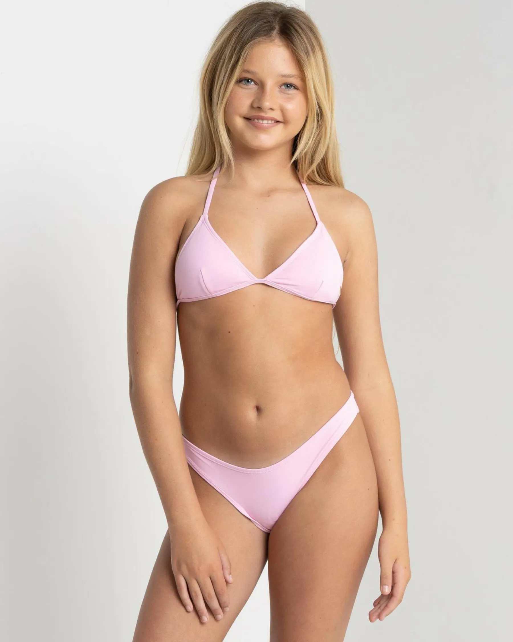Discount Girls' Coco Fixed Triangle Bikini Set Kids Bikinis