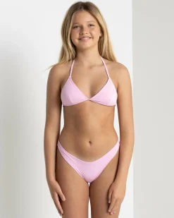 Discount Girls' Coco Fixed Triangle Bikini Set Kids Bikinis