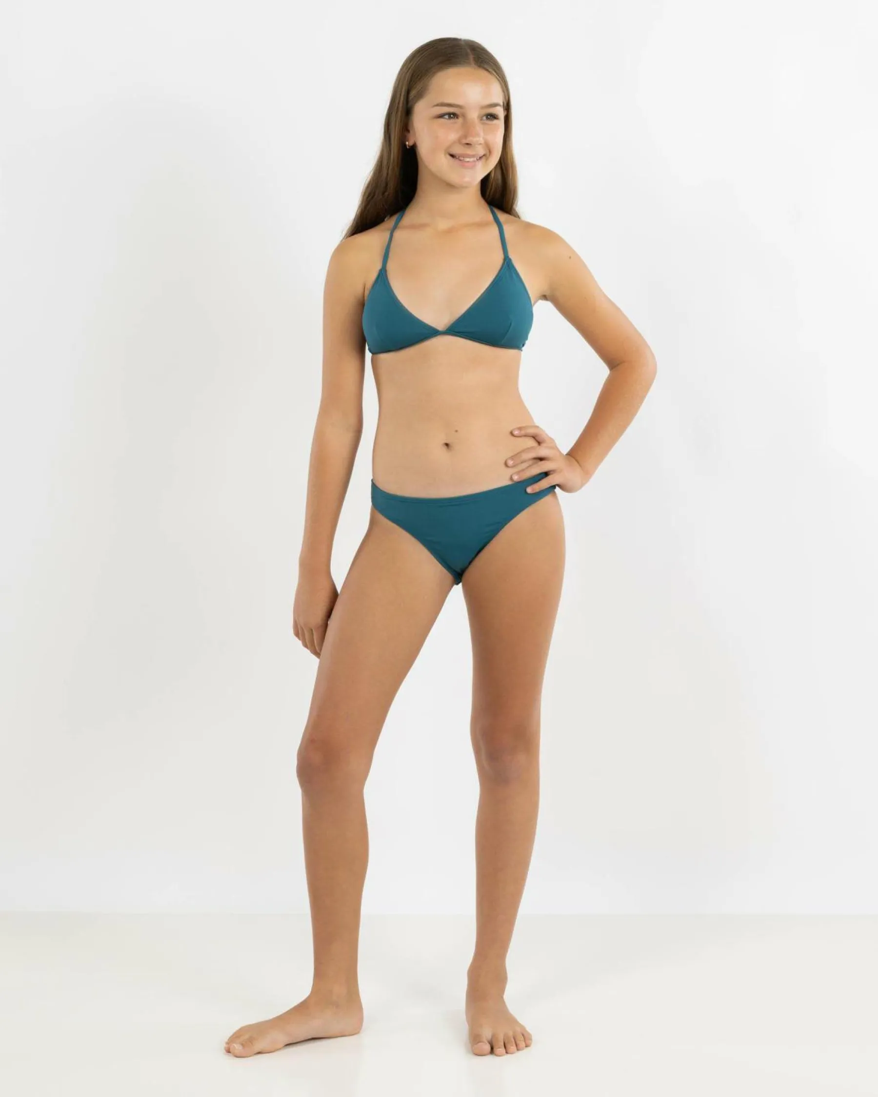 Discount Girls' Coco Fixed Triangle Bikini Set Kids Bikinis