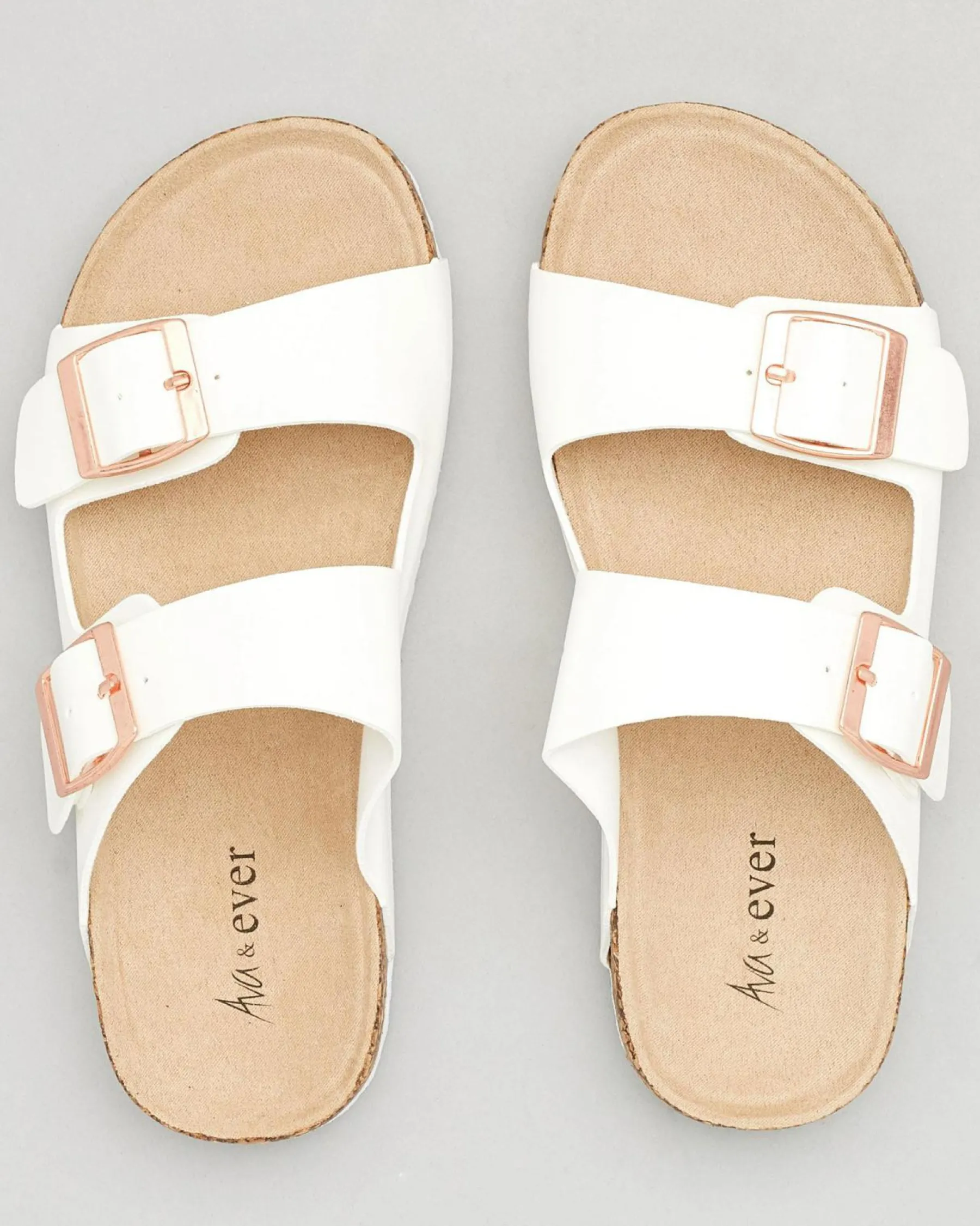 Slides & Sandals*Ava And Ever Girls' Cortina Slide Sandals White