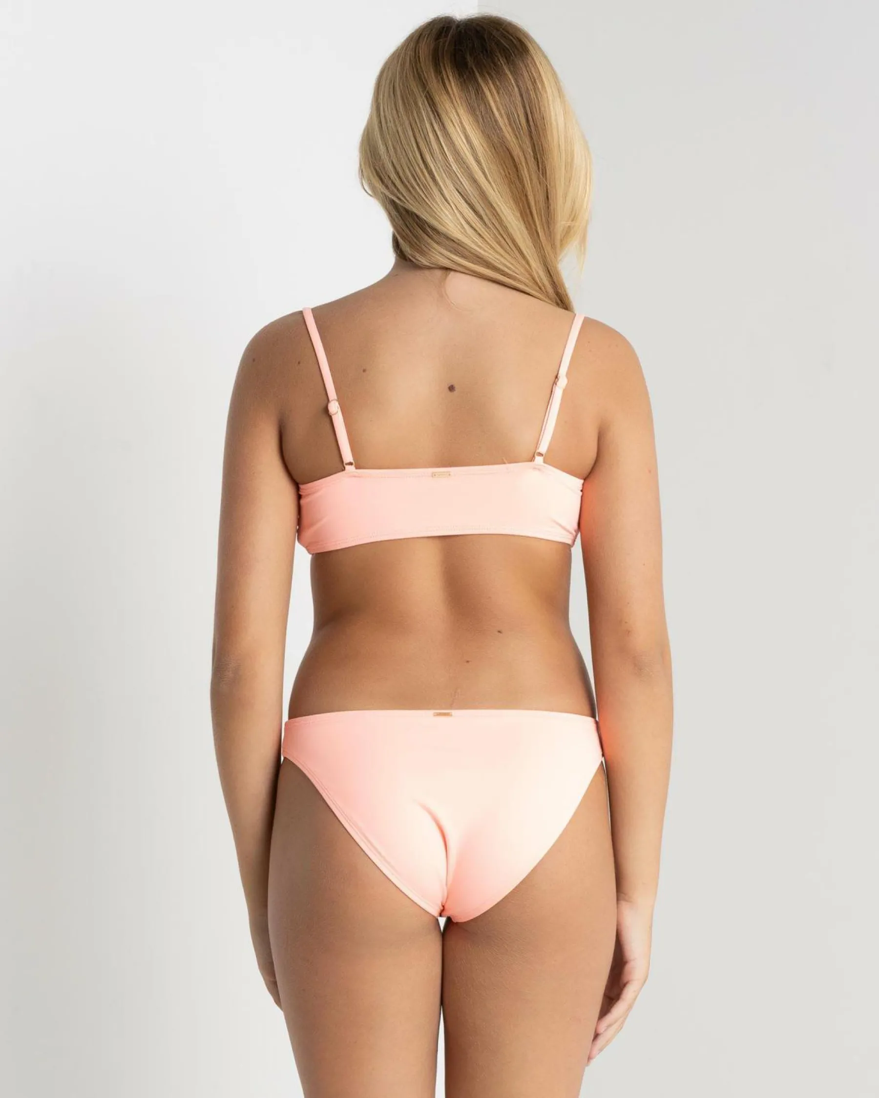 Bikinis*Topanga Girls' Della Bralette Bikini Set Peach Fuzz