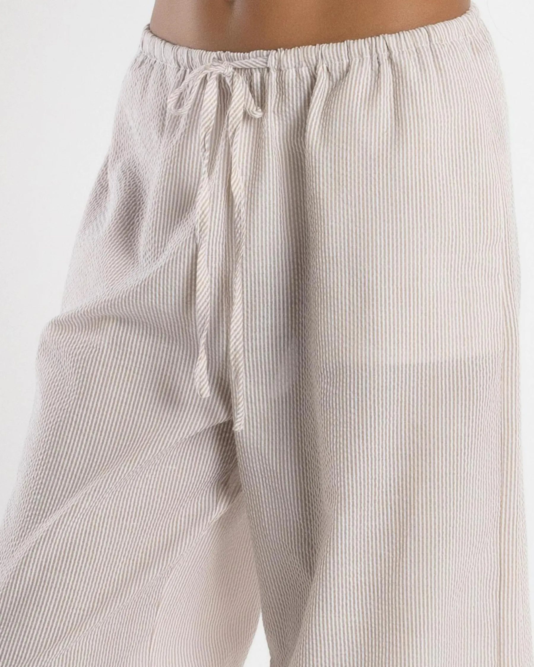 Bottoms*Mooloola Girls' Emilie Pants Taupe Stripe