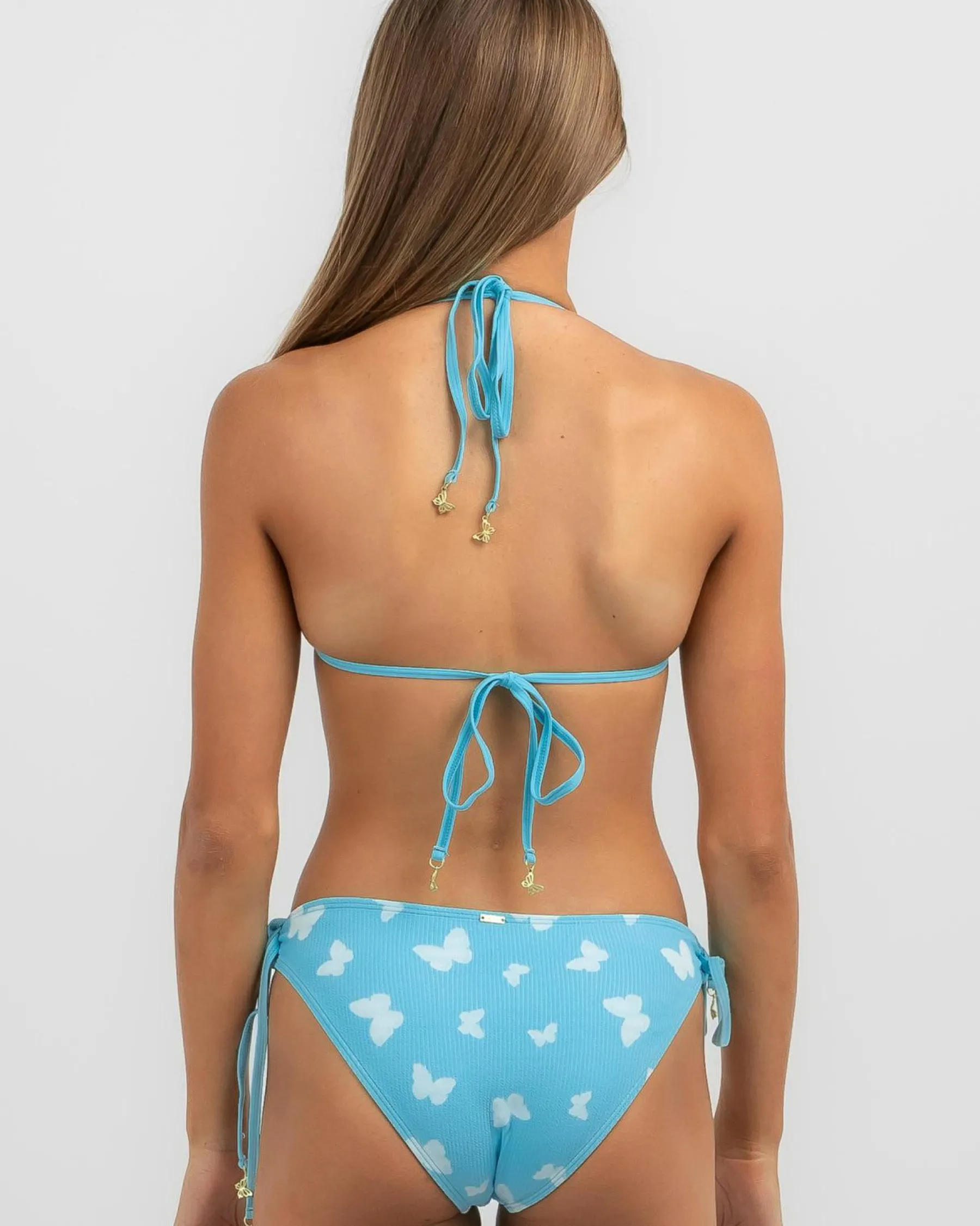 Bikinis*Topanga Girls' Harmoni Butterfly Bikini Set Pop Aqua
