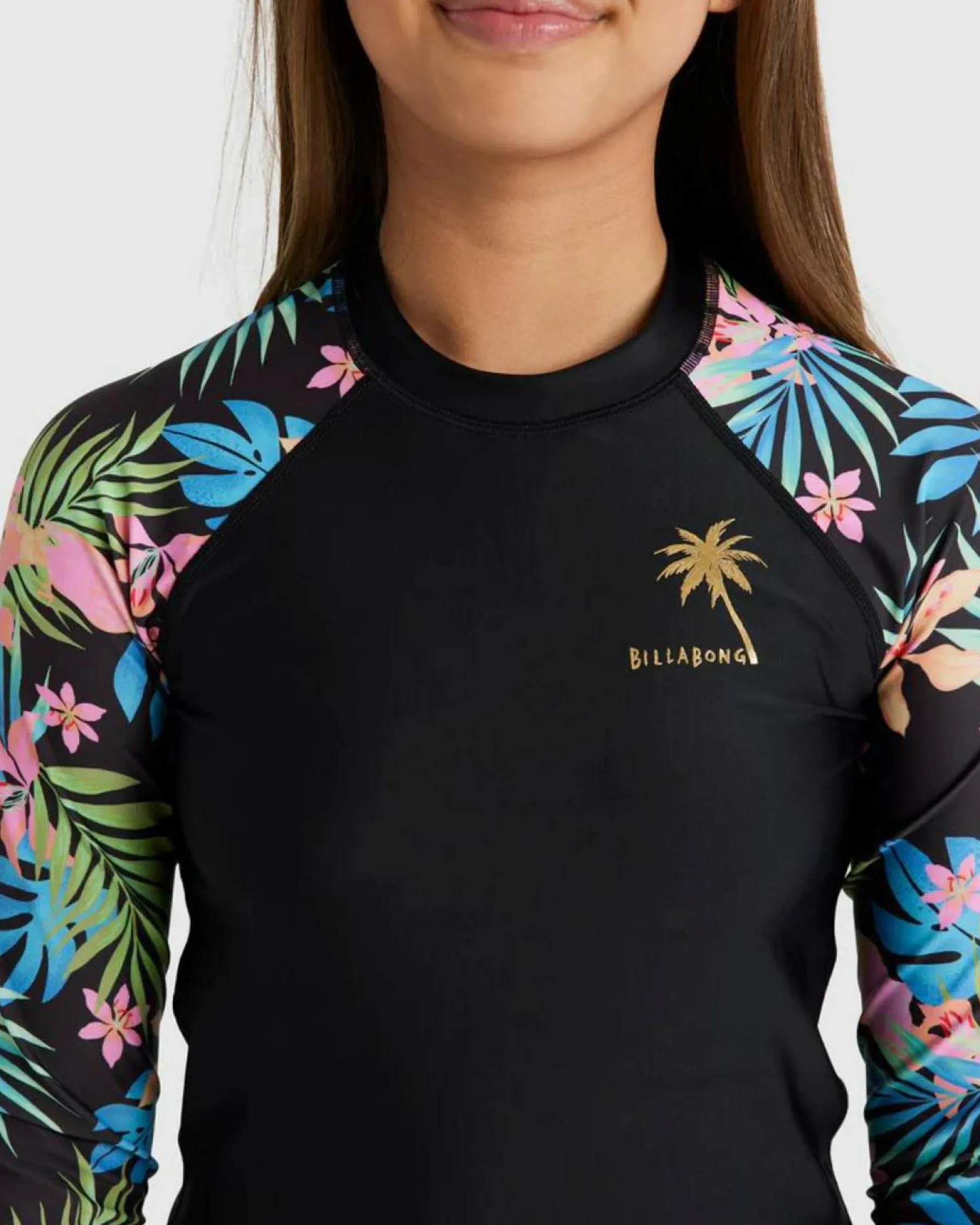 Hot Girls' In Da Jungle Long Sleeve Rash Vest Kids Rash Vests