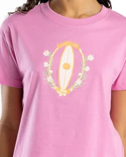 Discount Girls' Island Surf Crop T-Shirt Kids Tops