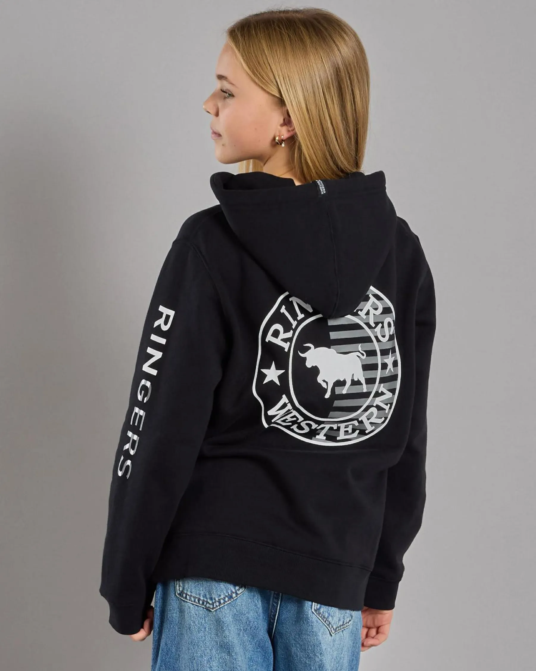 Sale Girls' Jackaroo Flag Hoodie Kids Outerwear