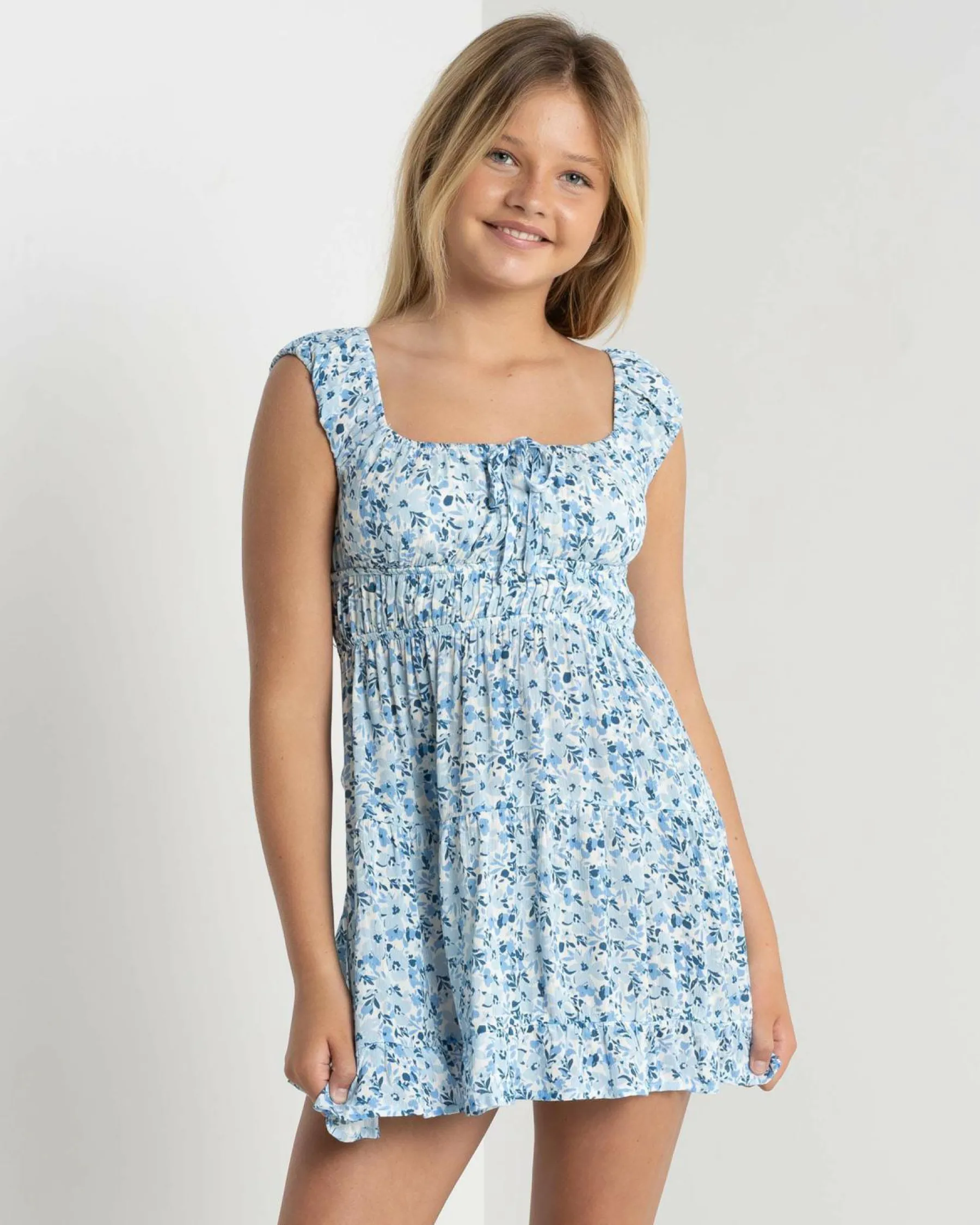 Dresses*Mooloola Girls' Jane Dress Blue Floral