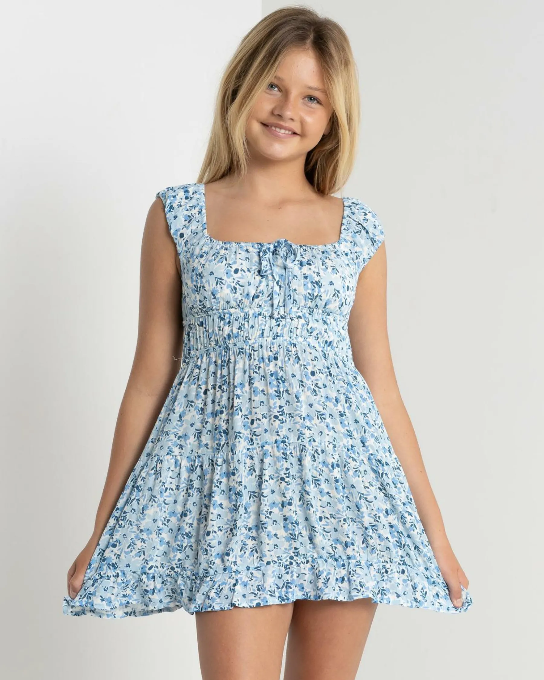 Dresses*Mooloola Girls' Jane Dress Blue Floral