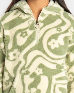 Hot Girl's Just In Time Pullover Fleece Kids Outerwear