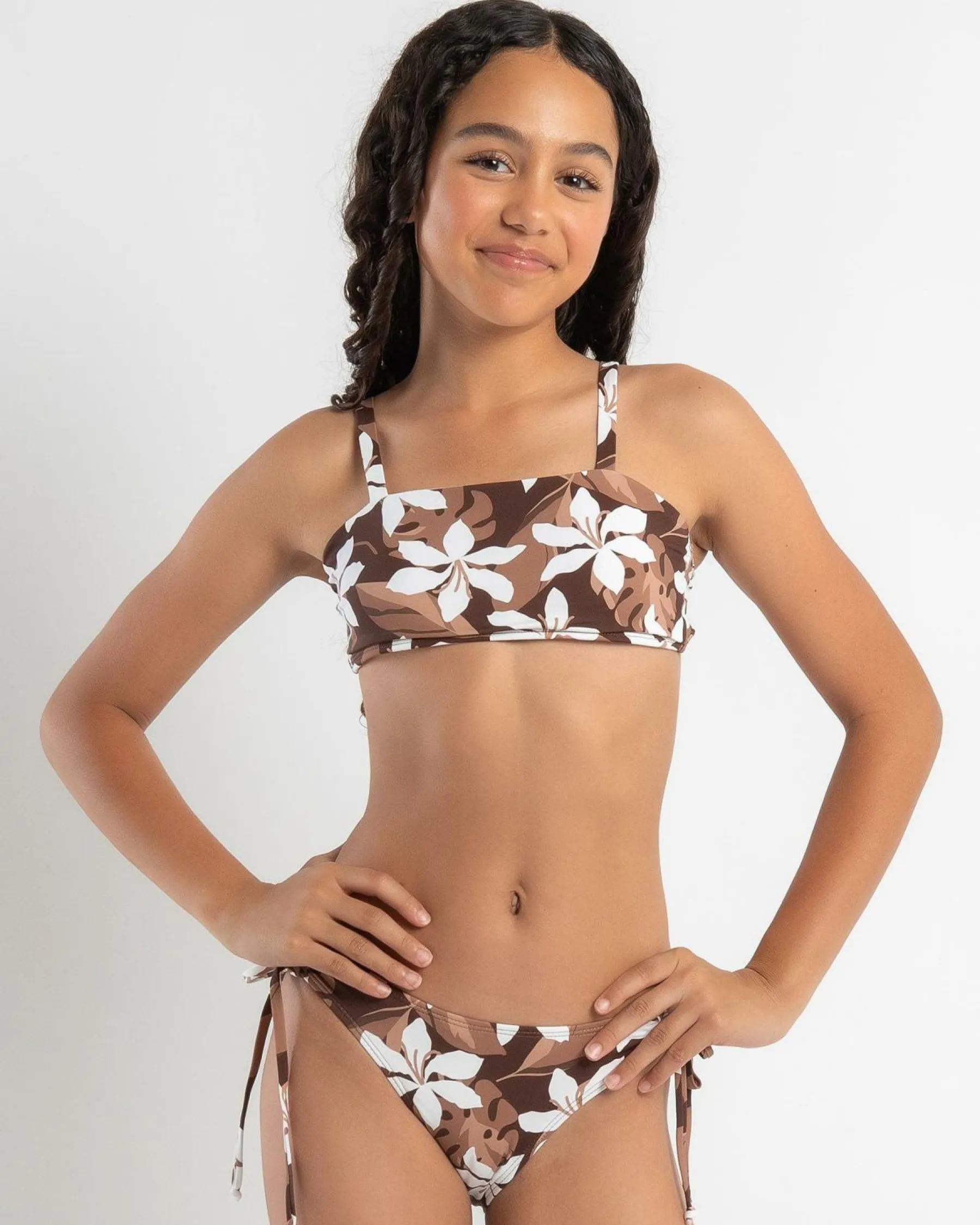 Clearance Girls' Kaia Bandeau Bikini Set Kids Bikinis