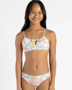 New Girls' Kissed By The Sun Coco Bralette Bikini Set Kids Bikinis
