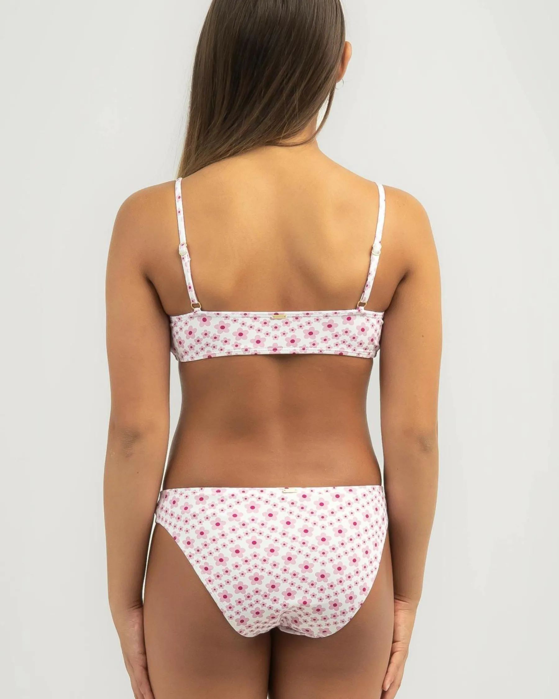 Bikinis*Topanga Girls' Nevaeh Bralette Bikini Set Pink