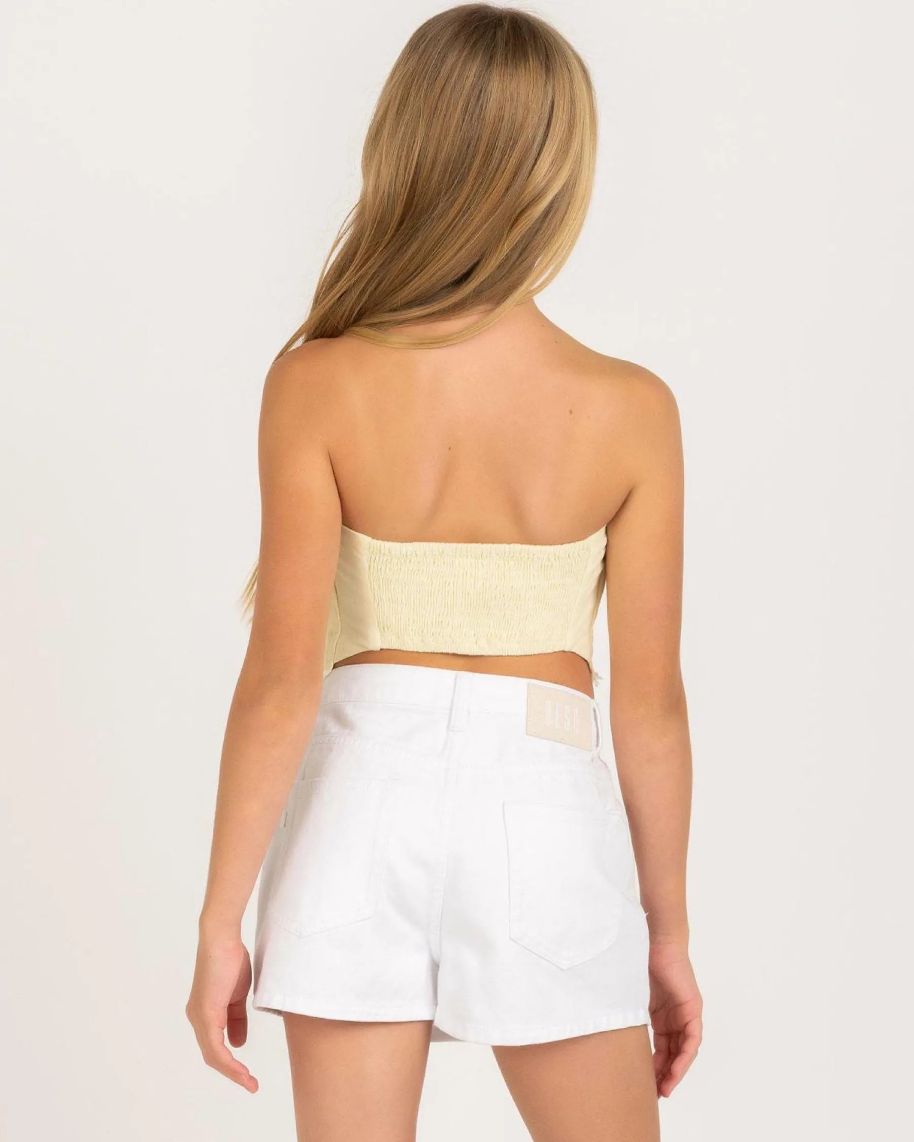 Tops*Mooloola Girls' Nina Dallis Scarf Top Butter