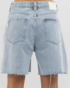 Best Girls' Ryder Mid Denim Shorts Kids Denim|Bottoms