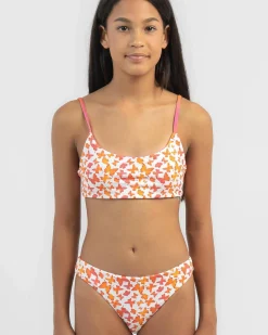 Bikinis*Topanga Girls' Spirit Reversible Bikini Set Pink