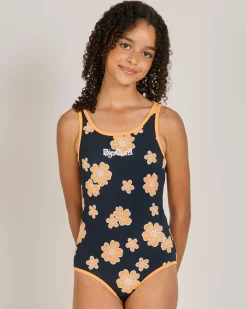 Outlet Girls' Summer Sol One Piece Swimsuit Kids Surf|One Pieces
