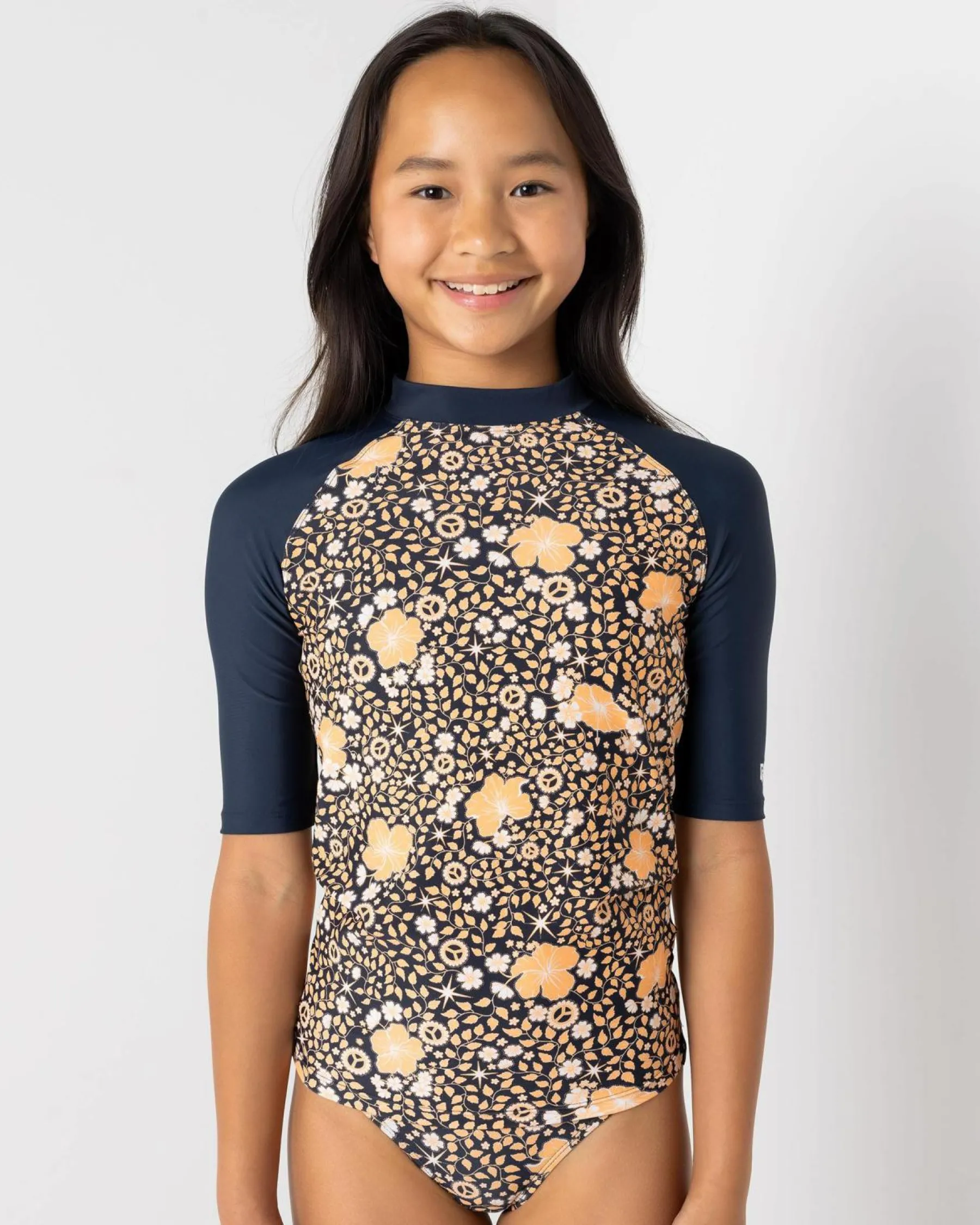 Girls' Summer Sol Short Sleeve Rash Vest Kids Rash Vests