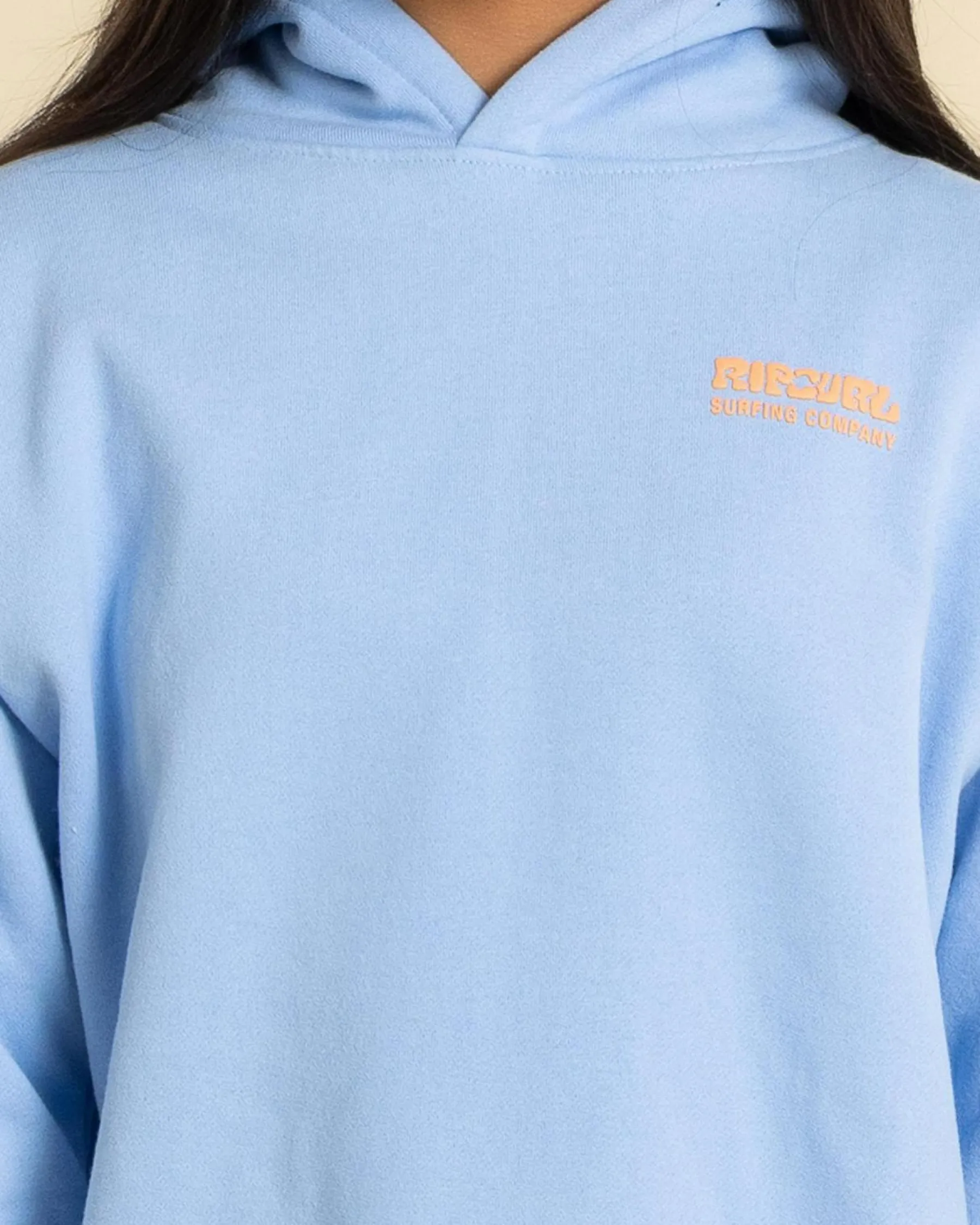 Outerwear*Rip Curl Girls' Surf Puff Heritage Hoodie Mid Blue