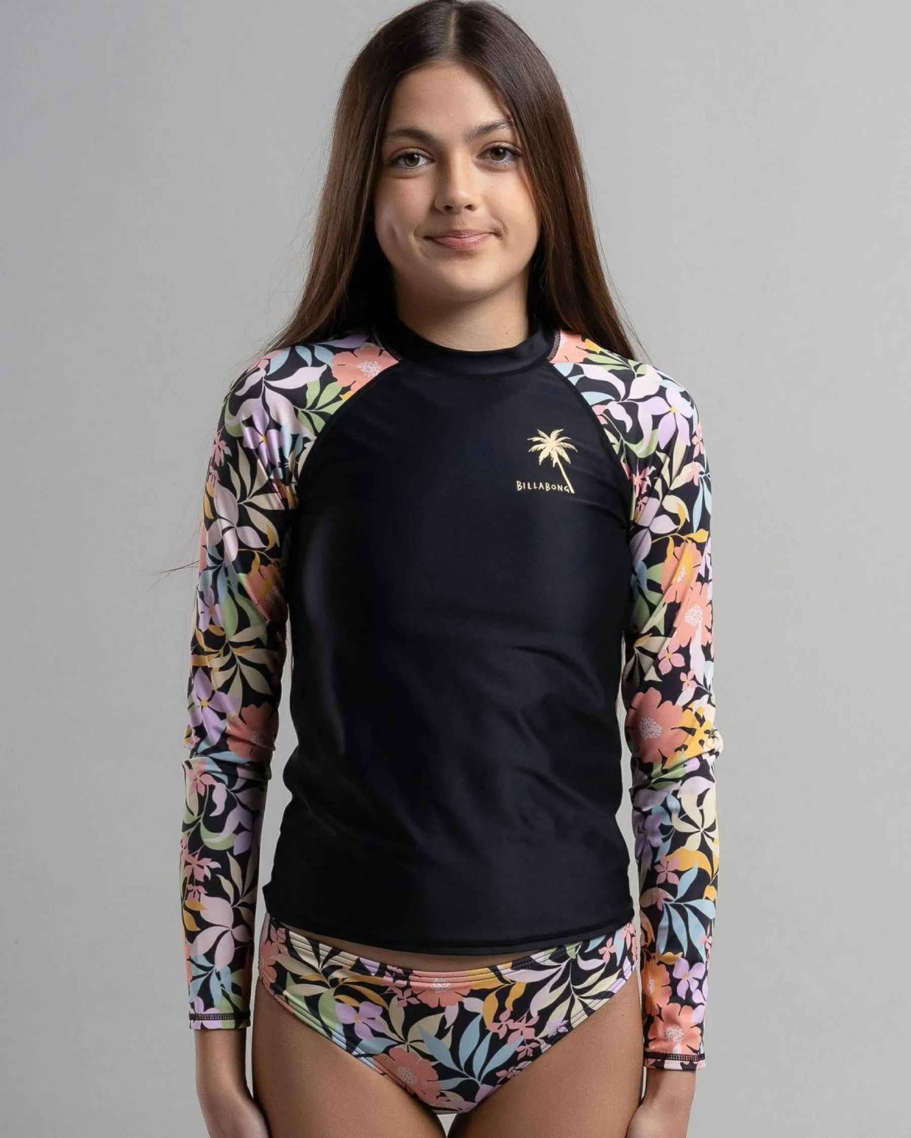 Girls' Sweet Talkin Long Sleeve Rash Vest Set Kids Rash Vests