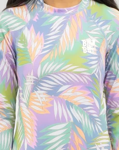 Sale Girls' Tropical Dayz Long Sleeve Surfsuit Kids One Pieces