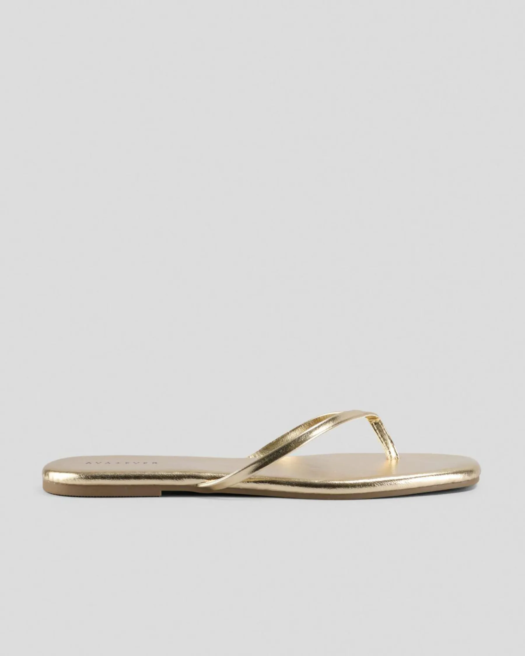 Slides*Ava And Ever Glitz Thong Slide Sandals Gold