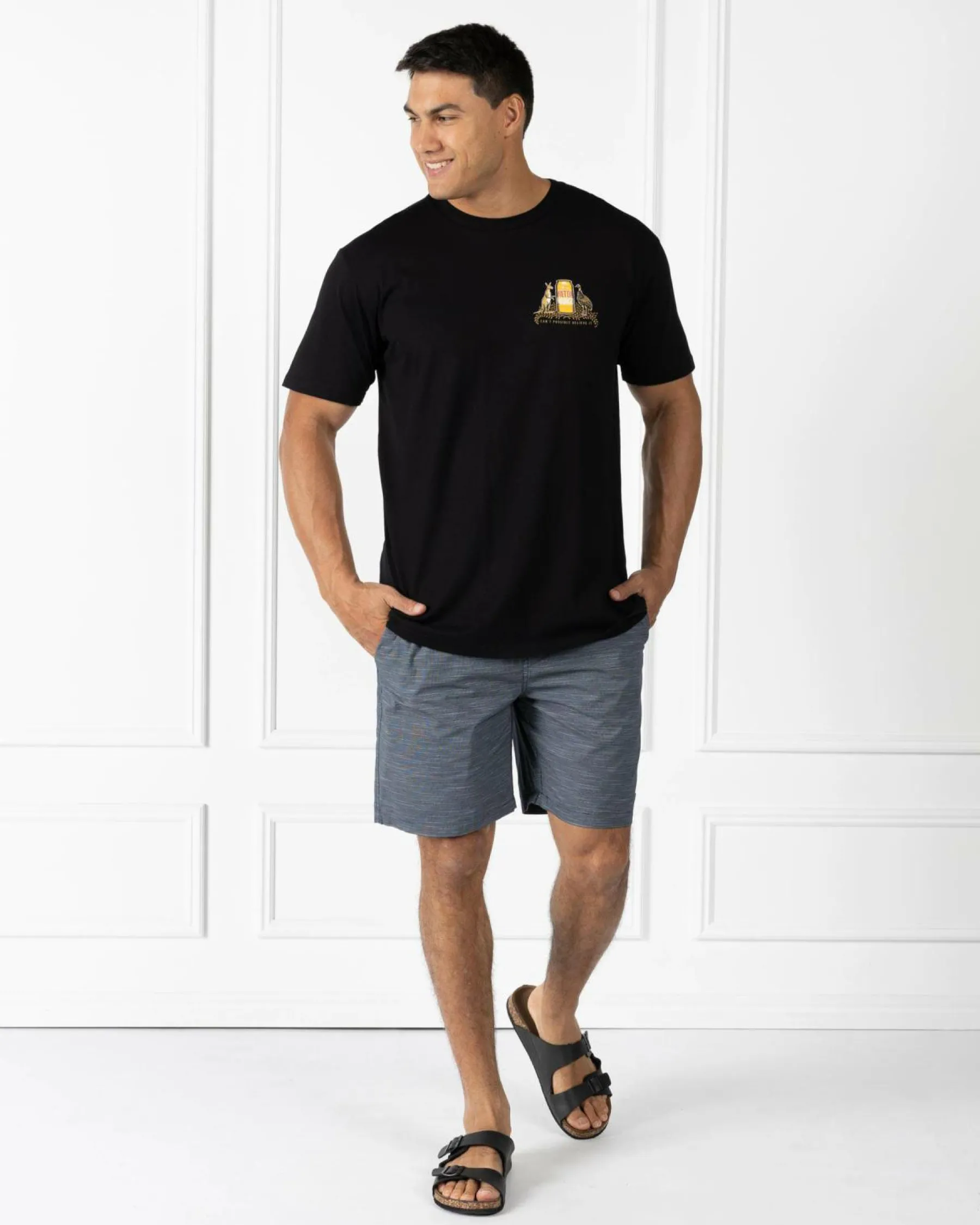 Tops & T-Shirts*Milton Mango GOAT Of Arms T-Shirt Black