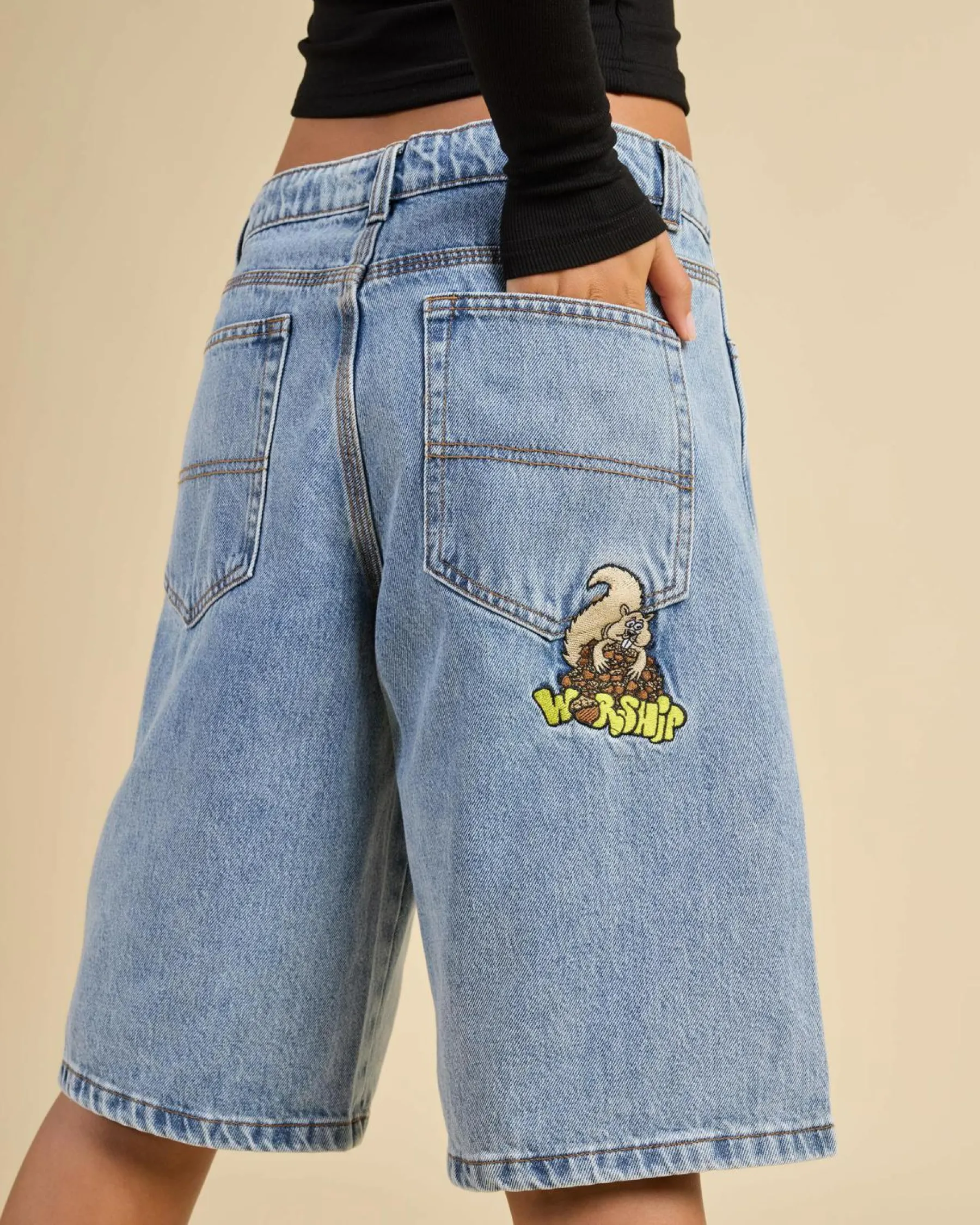 New Going Nuts Big Baggy Denim Shorts Women Denim|Bottoms