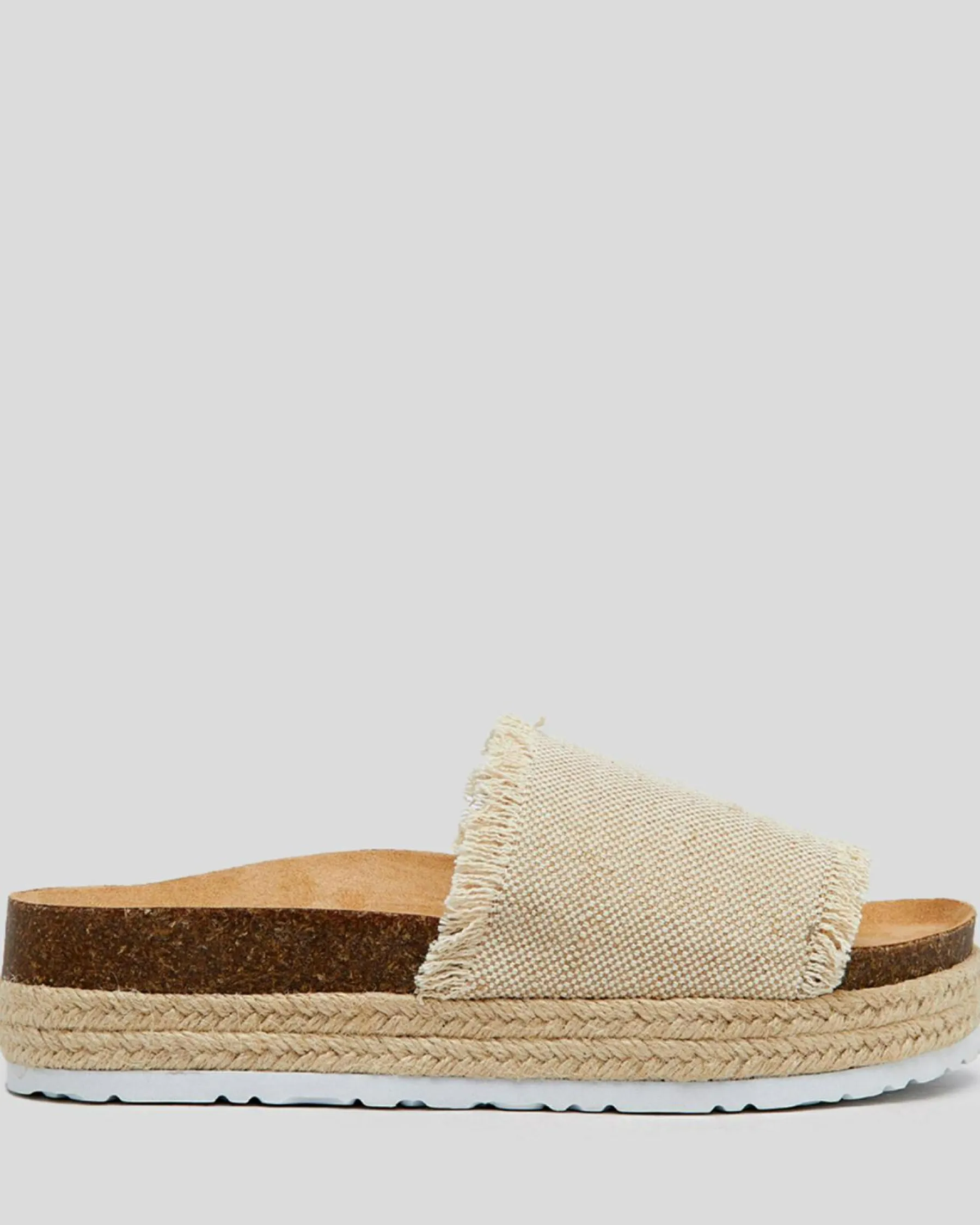 Slides*Ava And Ever Greece Flatform Shoes Natural