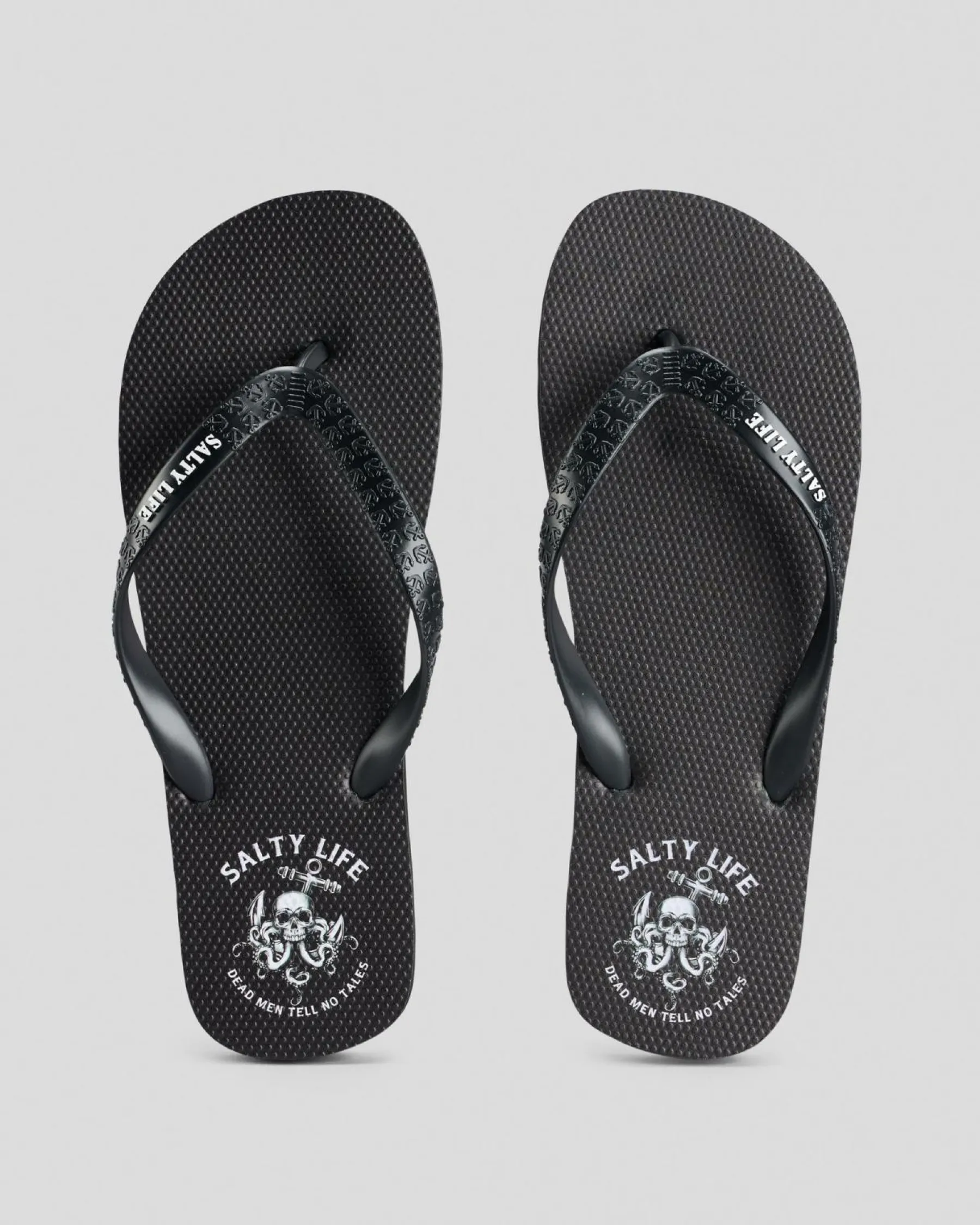 Flip Flops & Sandals*Salty Life Grim Thongs Black/white