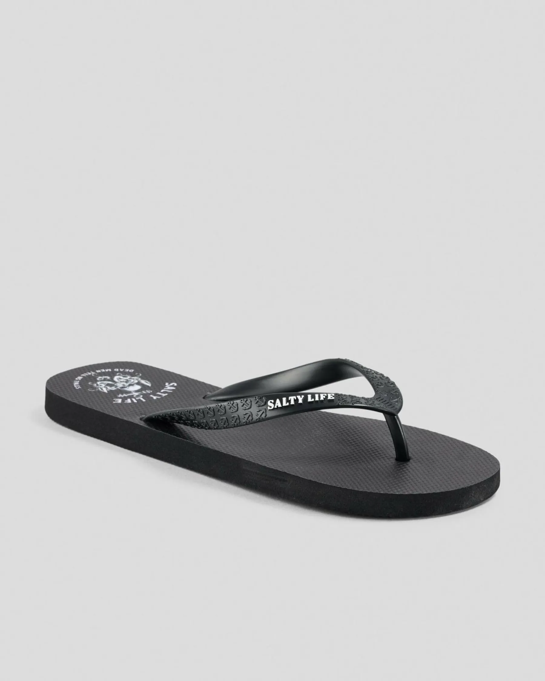 Flip Flops & Sandals*Salty Life Grim Thongs Black/white