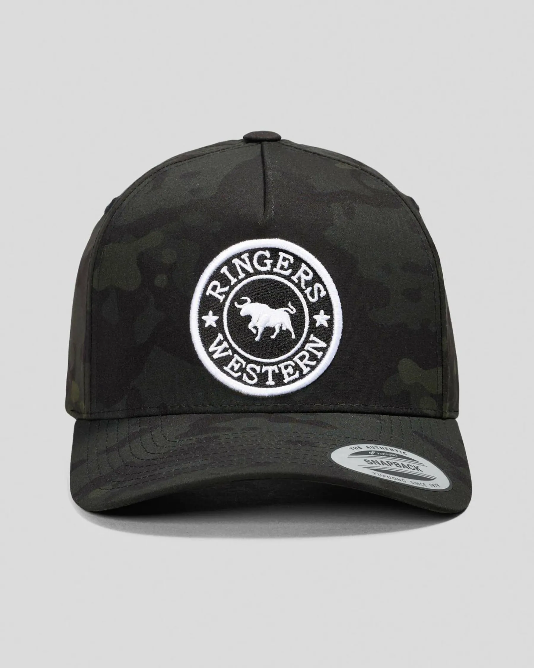 Headwear*Ringers Western Grover Baseball Cap Black/camo