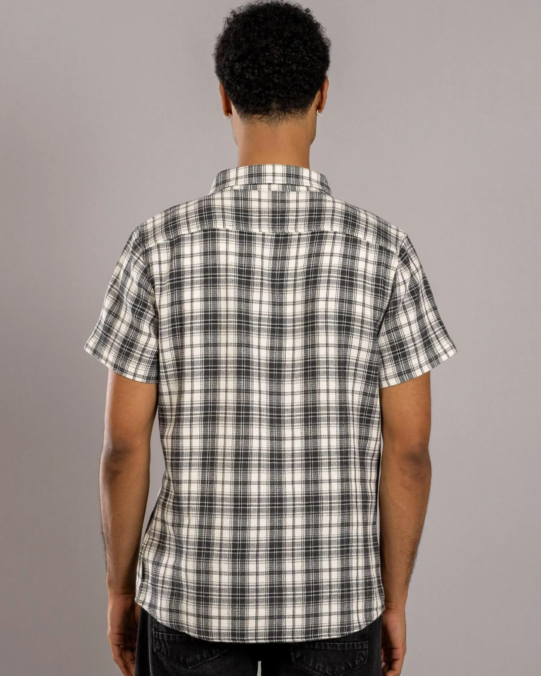 Tops & T-Shirts*Dexter Haunt Short Sleeve Shirt Black/grey Check