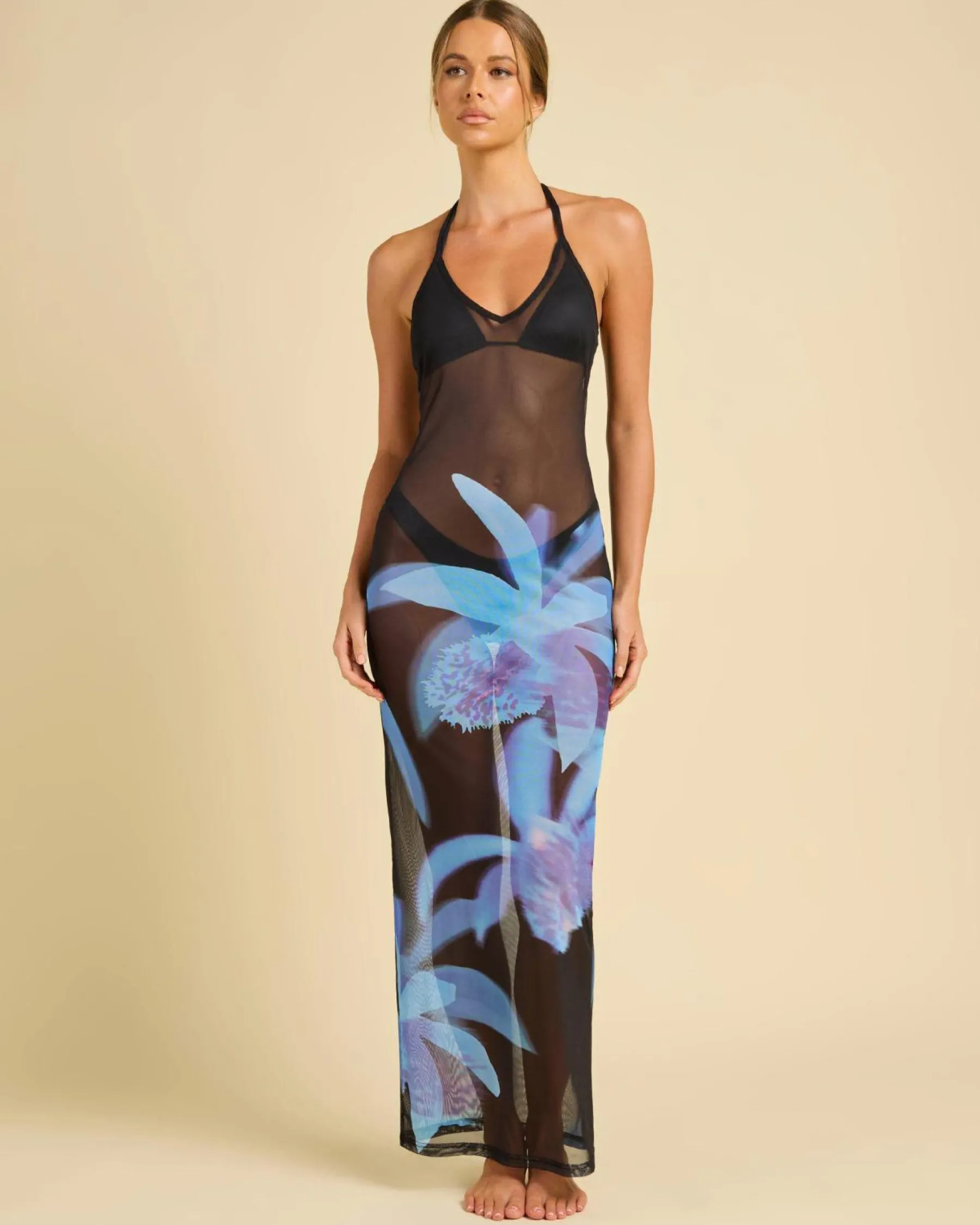 Online Haven Mesh Long Cover Up Women Beach Covers & Overswim