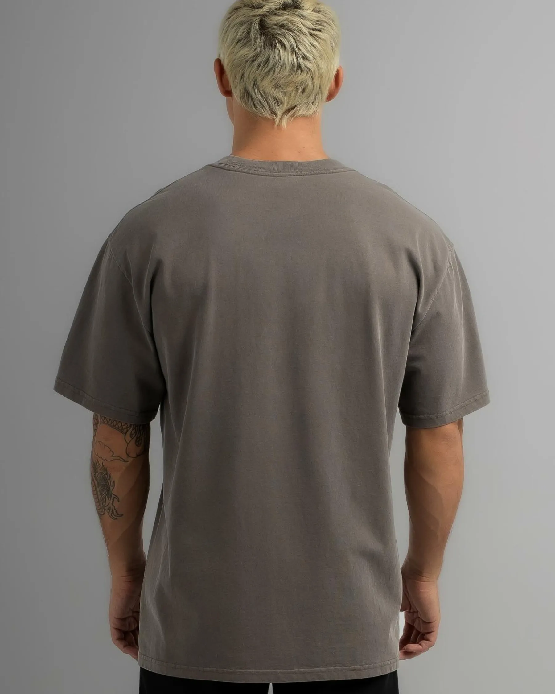 Tops & T-Shirts*AS Colour Heavy Faded T-Shirt Faded Grey