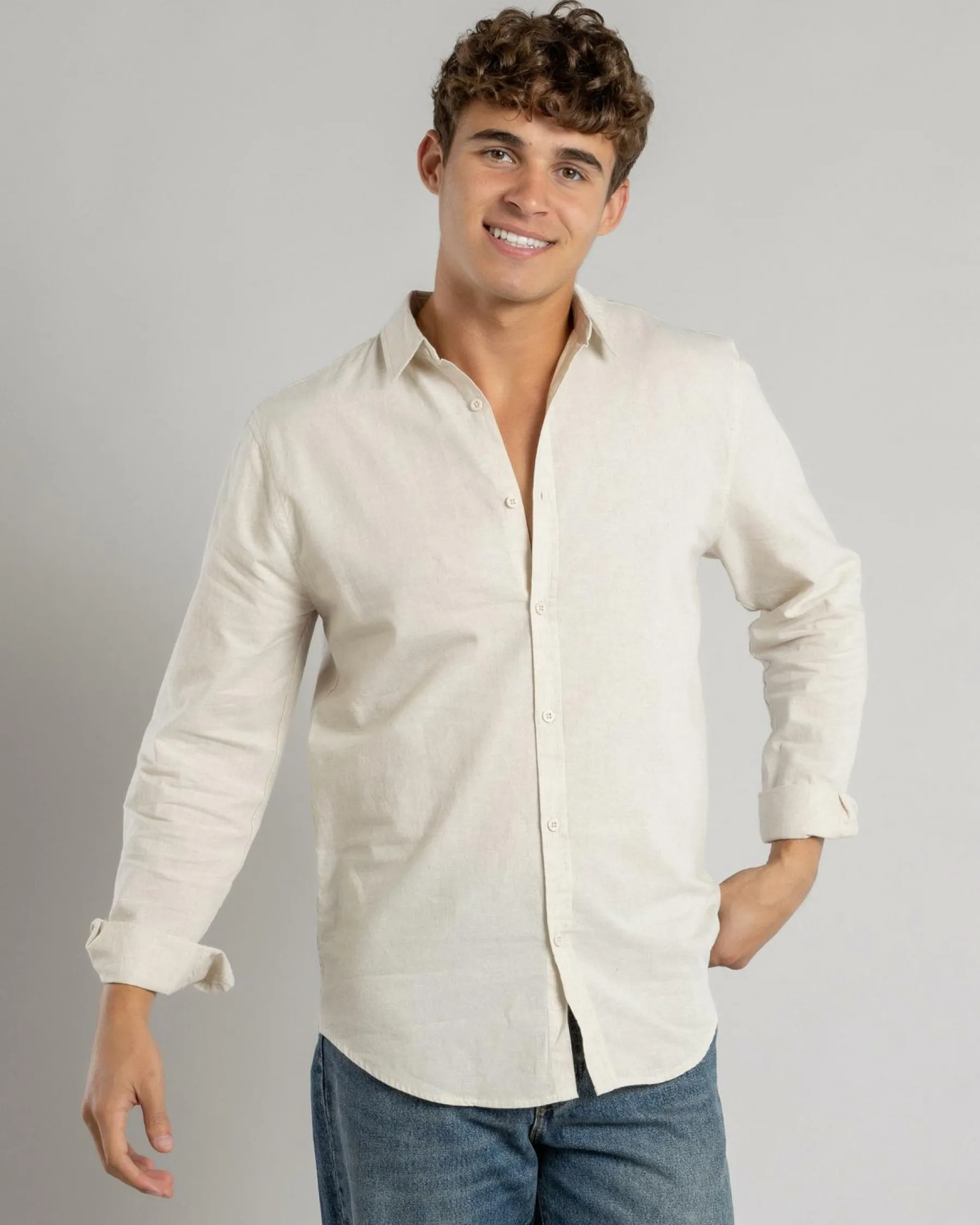 New Hemp Long Sleeve Shirt Tops & T-Shirts