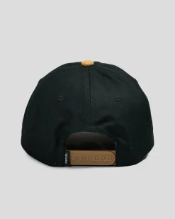 Headwear*Rip Curl Heritage Oval Snapback Cap Black/tan