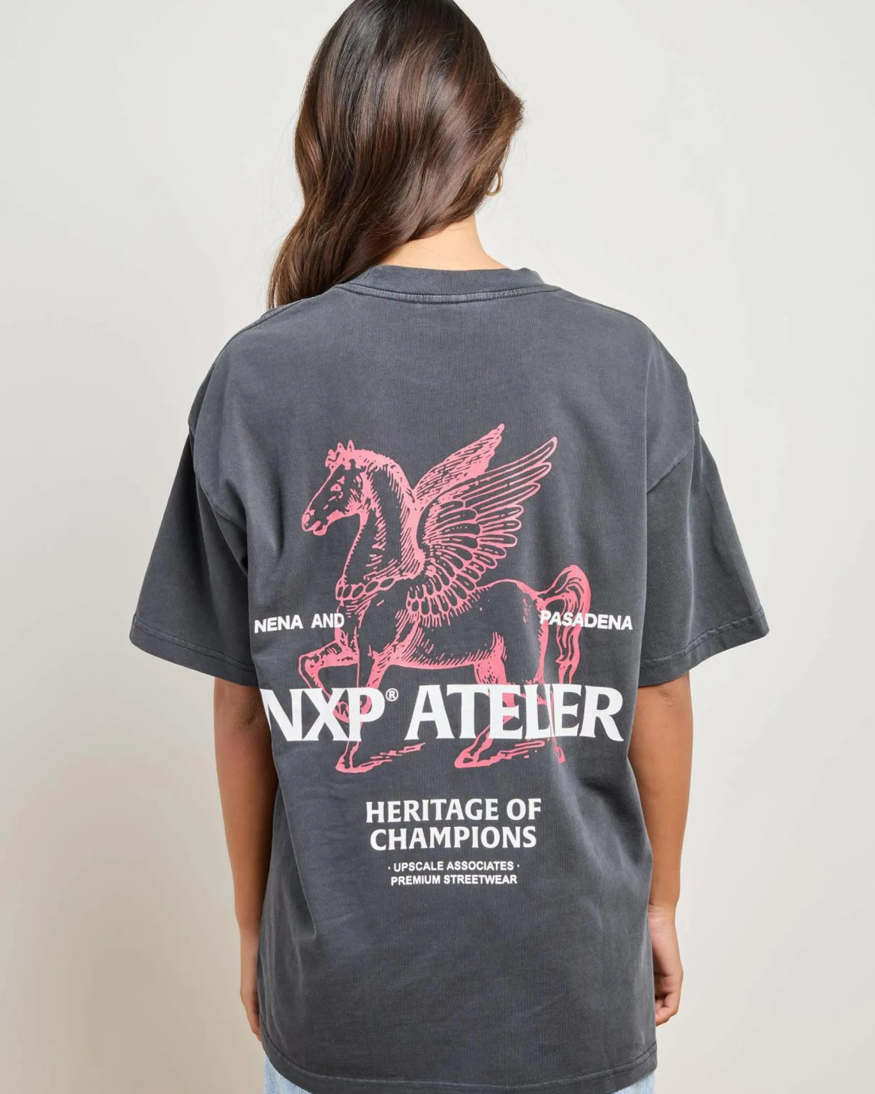 Tops*Nena & Pasadena Heritage Raptor T-Shirt Pigment Black
